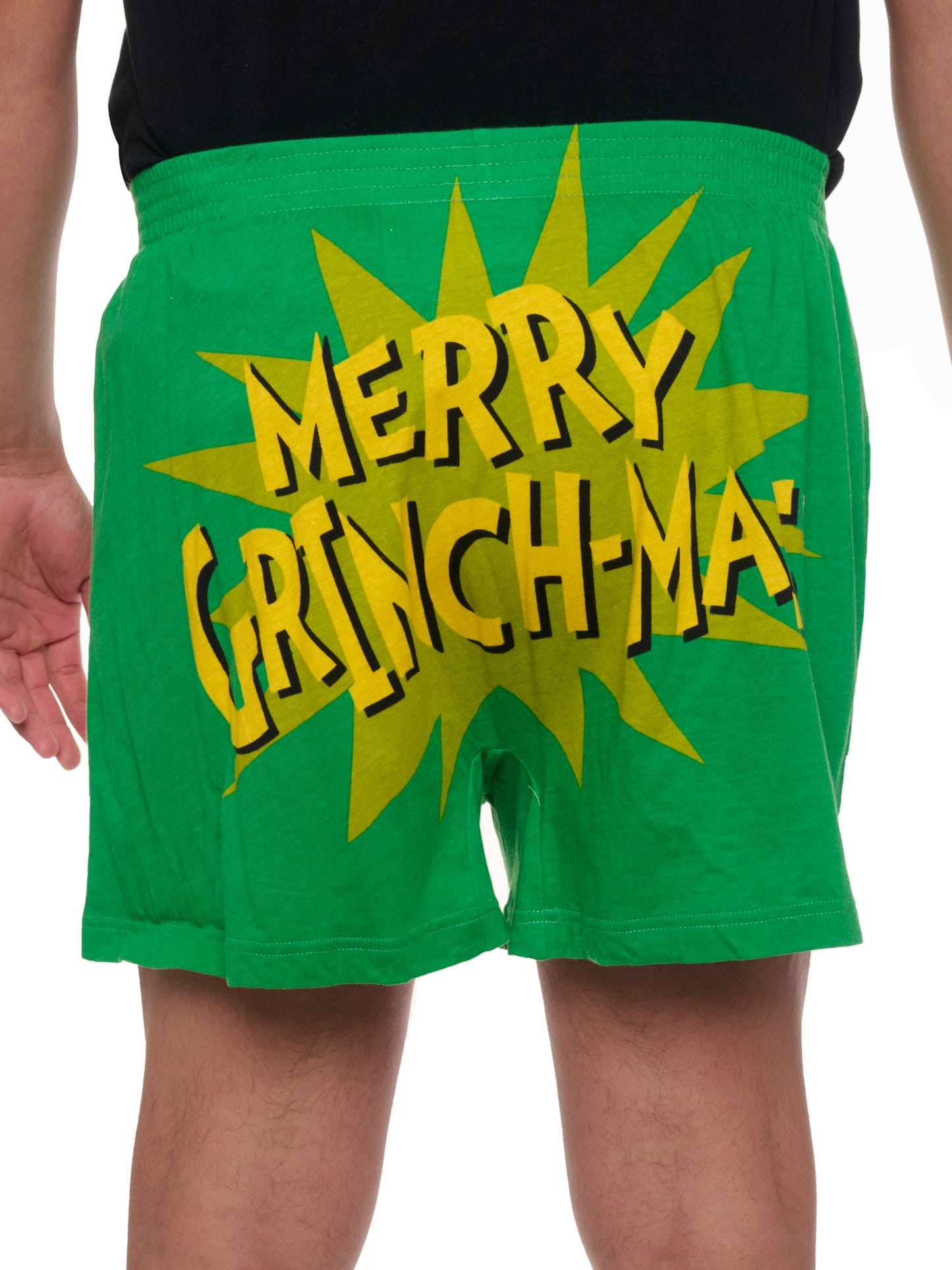 Dr. Seuss Grinch Boxers Shorts, Men's Slim Fit Grinchmas Christmas Sleepwear