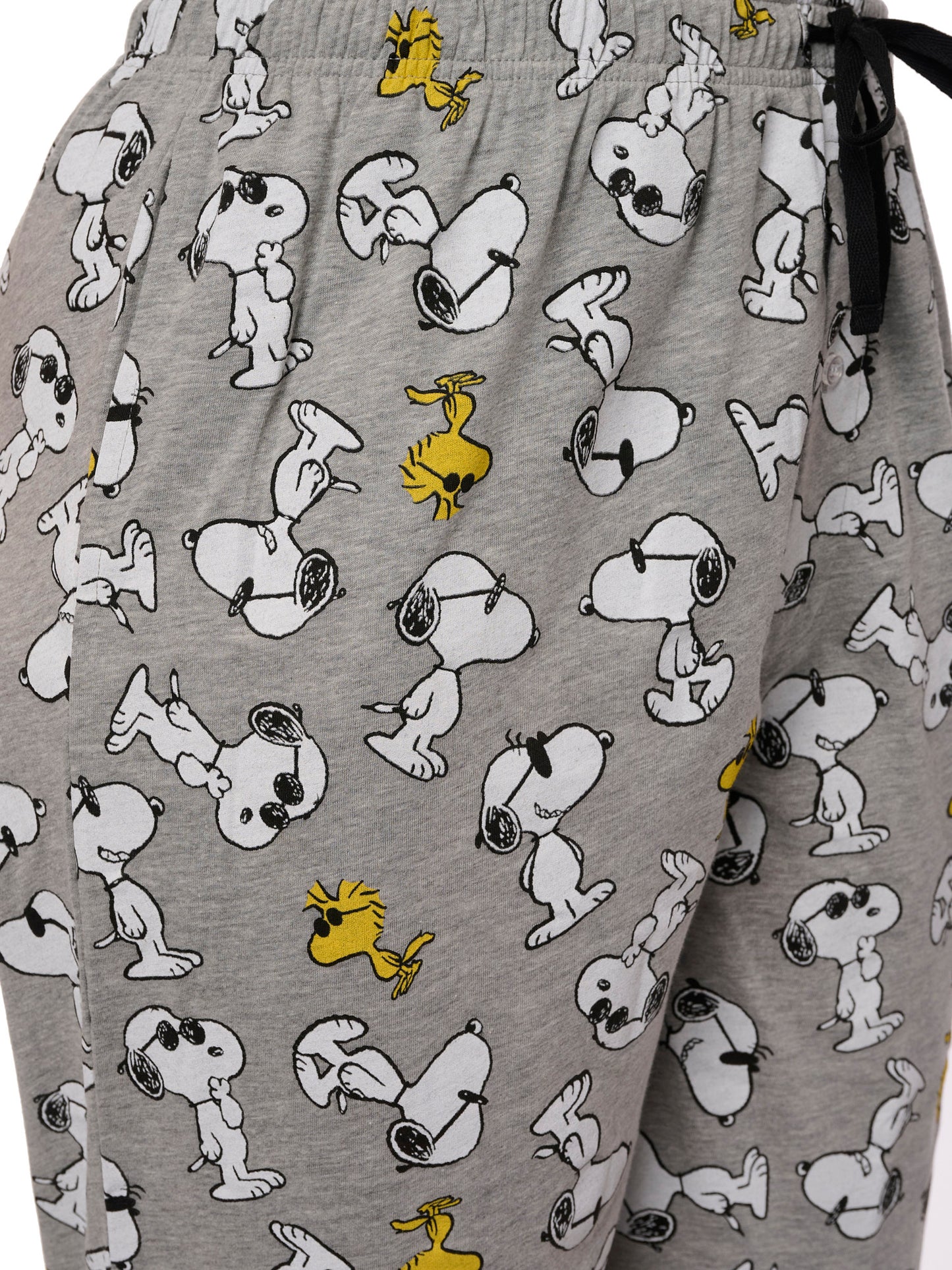 Men's Peanuts Snoopy Pajama Pants Lounge Wear Woodstock Gray