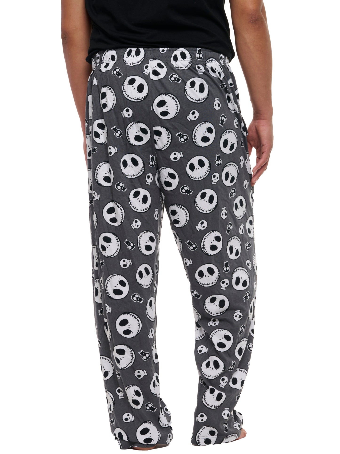 Men's Jack Skellington Pajama Pants Lounge Wear Nightmare Before Christmas Gray