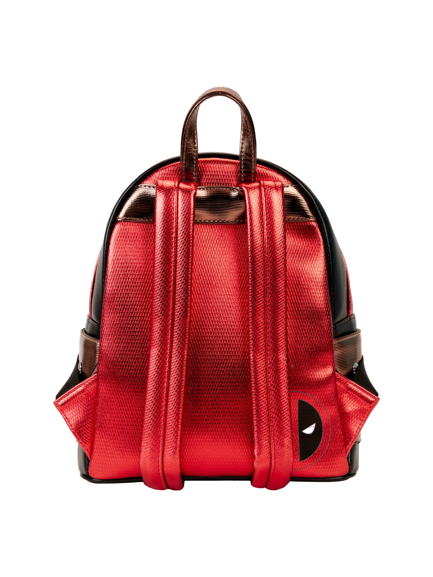 Loungefly x Marvel Deadpool Mini Backpack Handbag Metallic Red