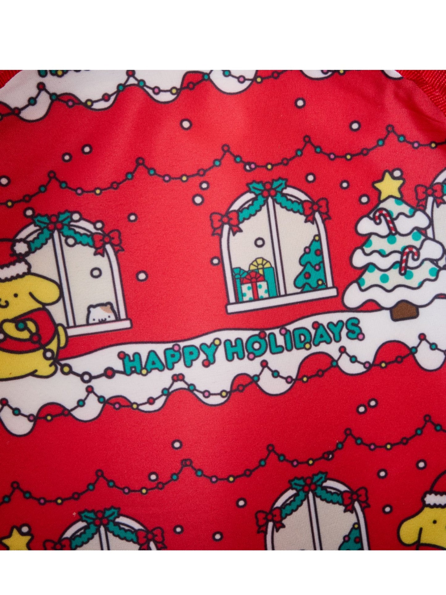 Loungefly x Sanrio Pompompurin Santa Hat Light Up Mini Backpack