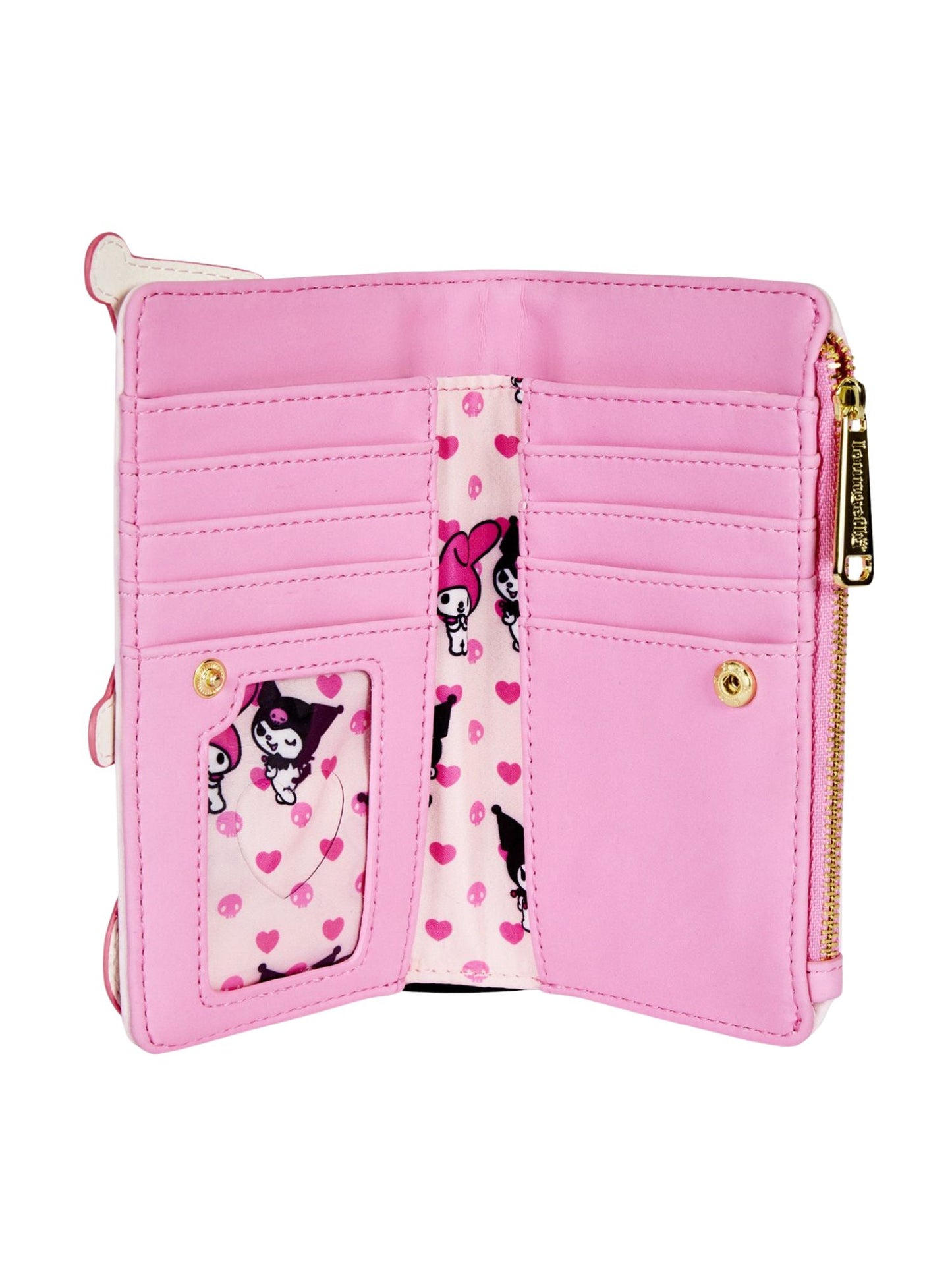 Loungefly x Sanrio Hello Kitty My Melody and Kuromi Snap Wallet
