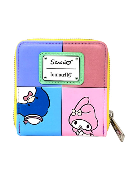 Loungefly x Sanrio Women's Zip Around Wallet Hello Kitty Keropi Tuxedo Sam