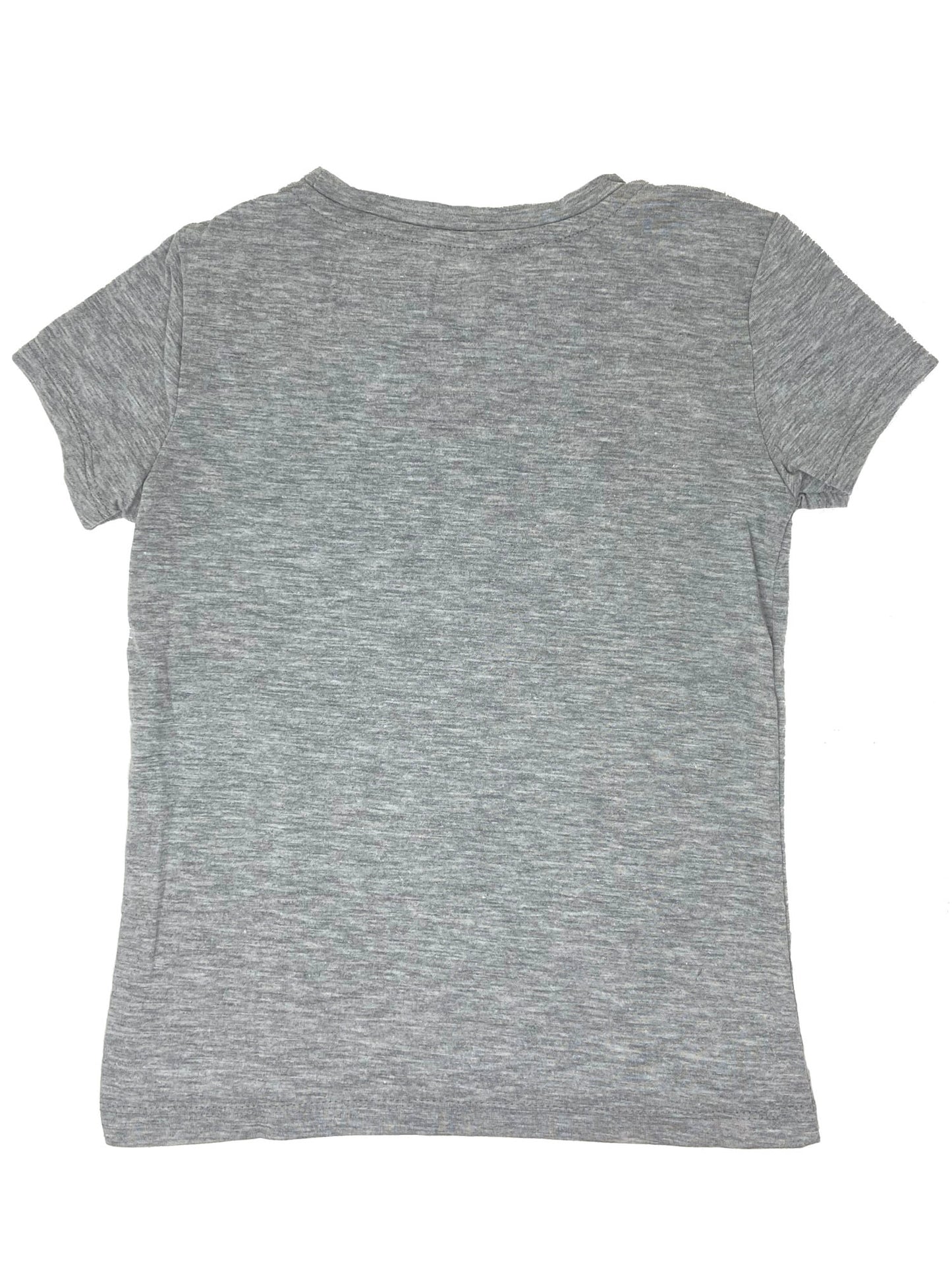 Girls DC Comics Wonder Woman T-Shirt Logo Stars Print Heather Gray