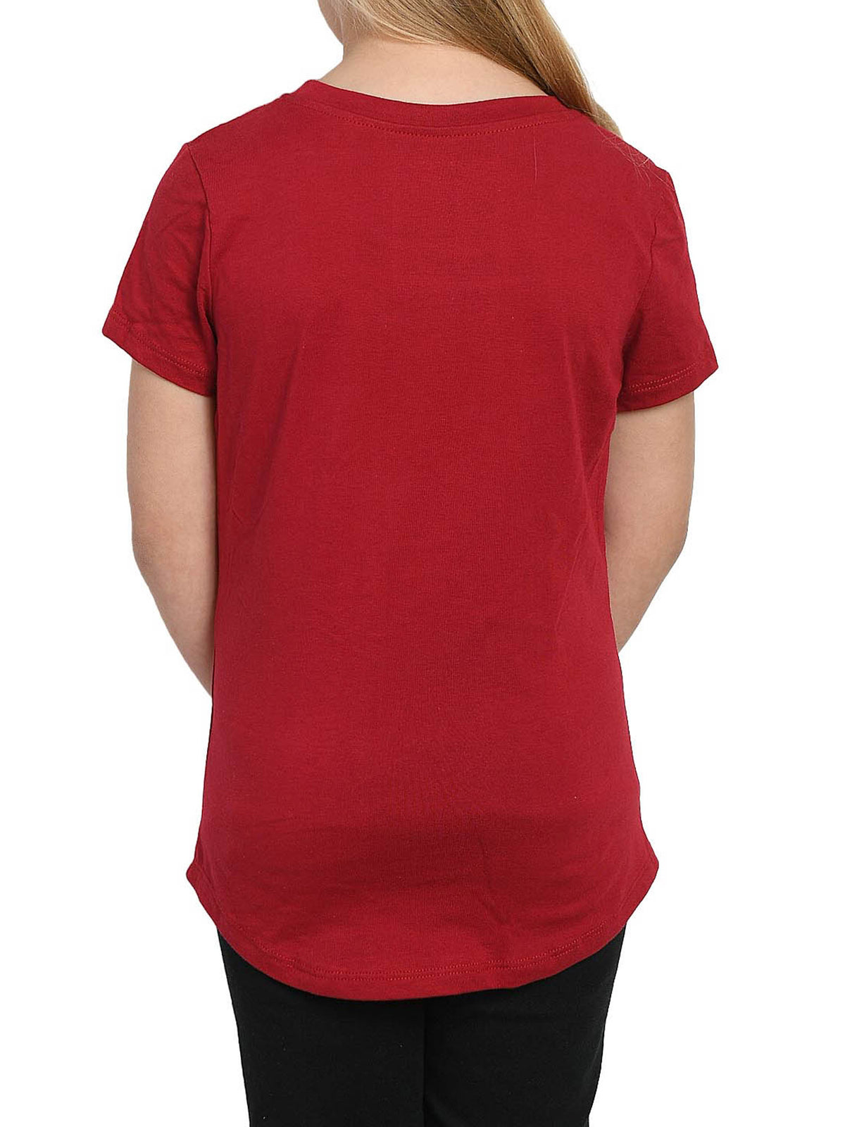 DC Comics Wonder Woman Girls’ Logo Graphic T-Shirt, Short Sleeve, Red, Size 4-16
