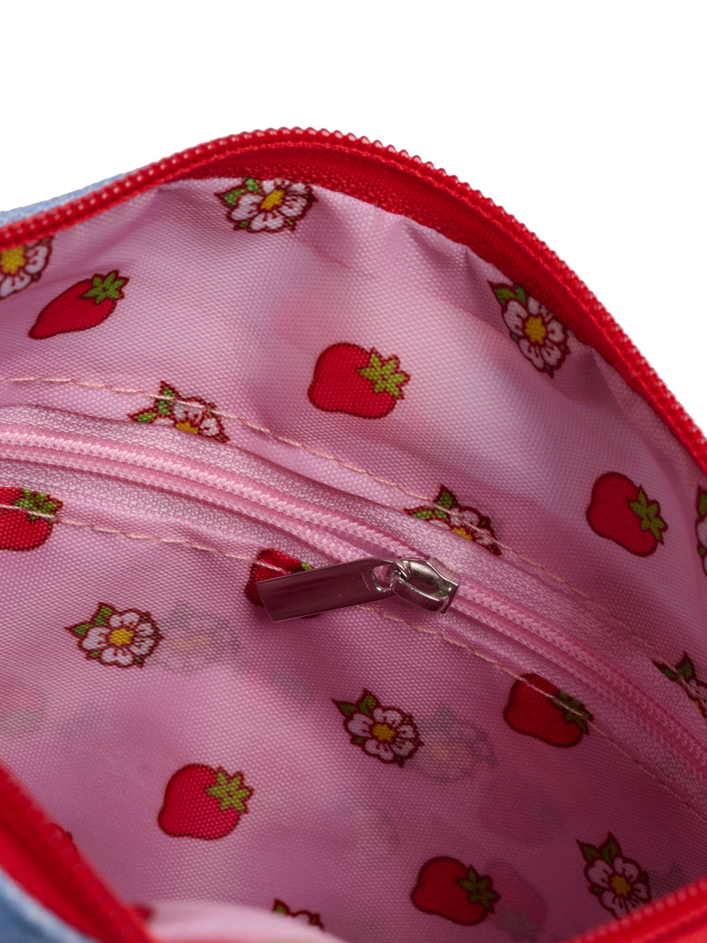 Women's Strawberry Shortcake Crossbody Bag Purse Retro Nostalgia Faux Denim