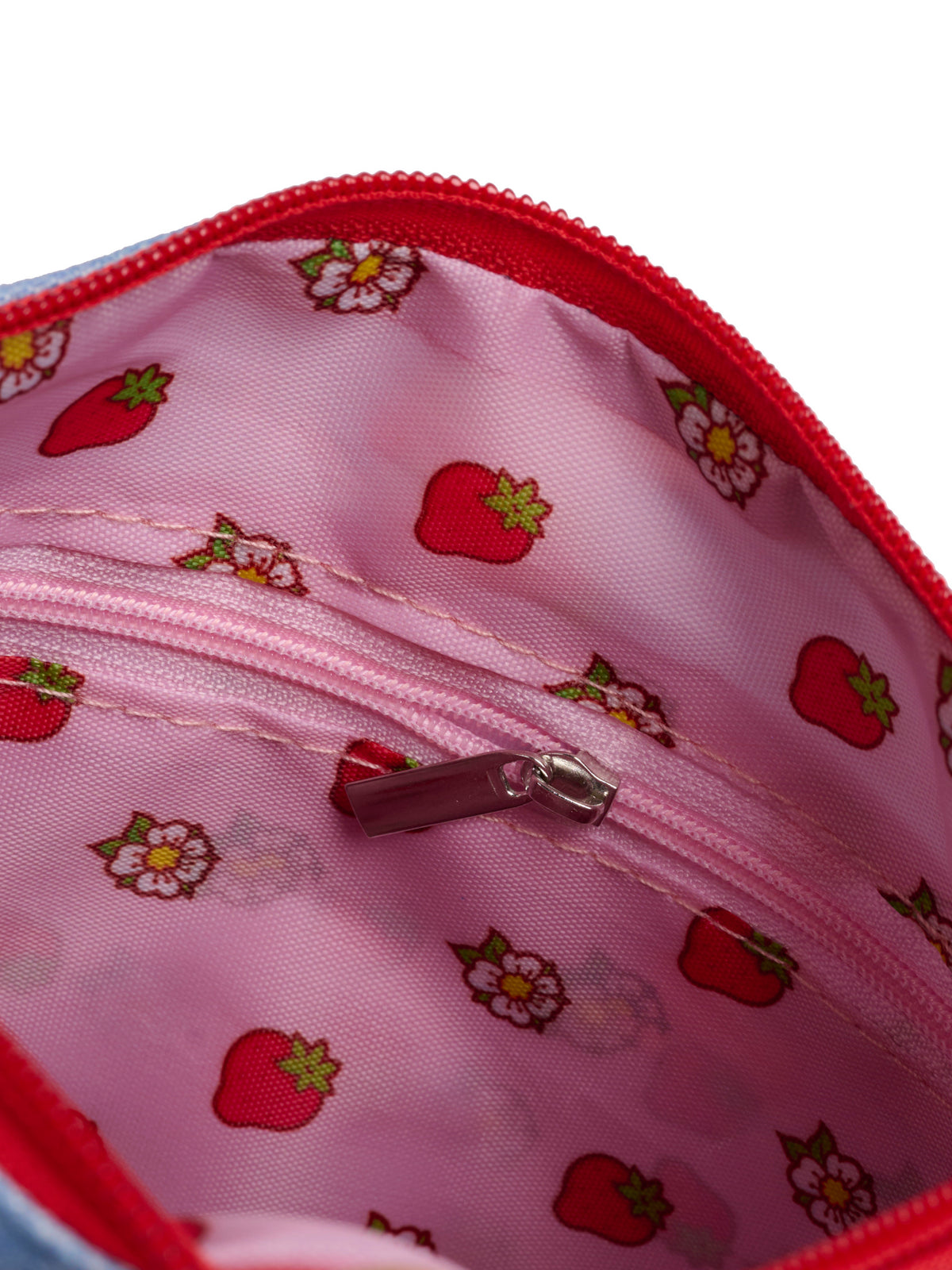 Women's Strawberry Shortcake Crossbody Bag Purse Retro Nostalgia Denim Material