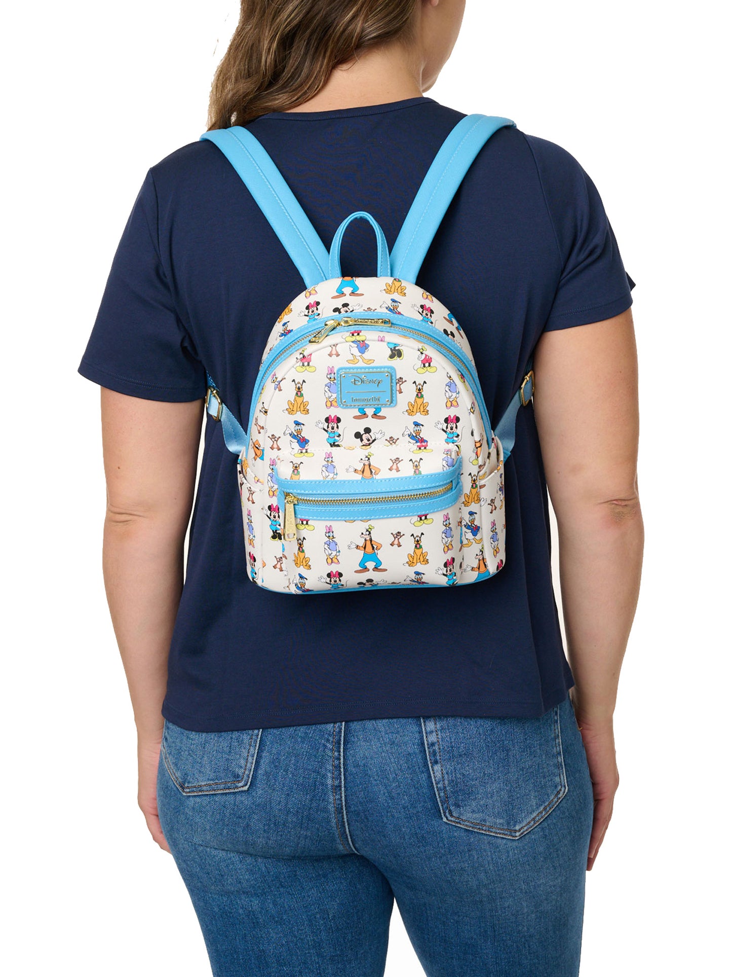 Loungefly x Disney Mickey Mouse & Friends Forward Backward Mini Backpack Handbag