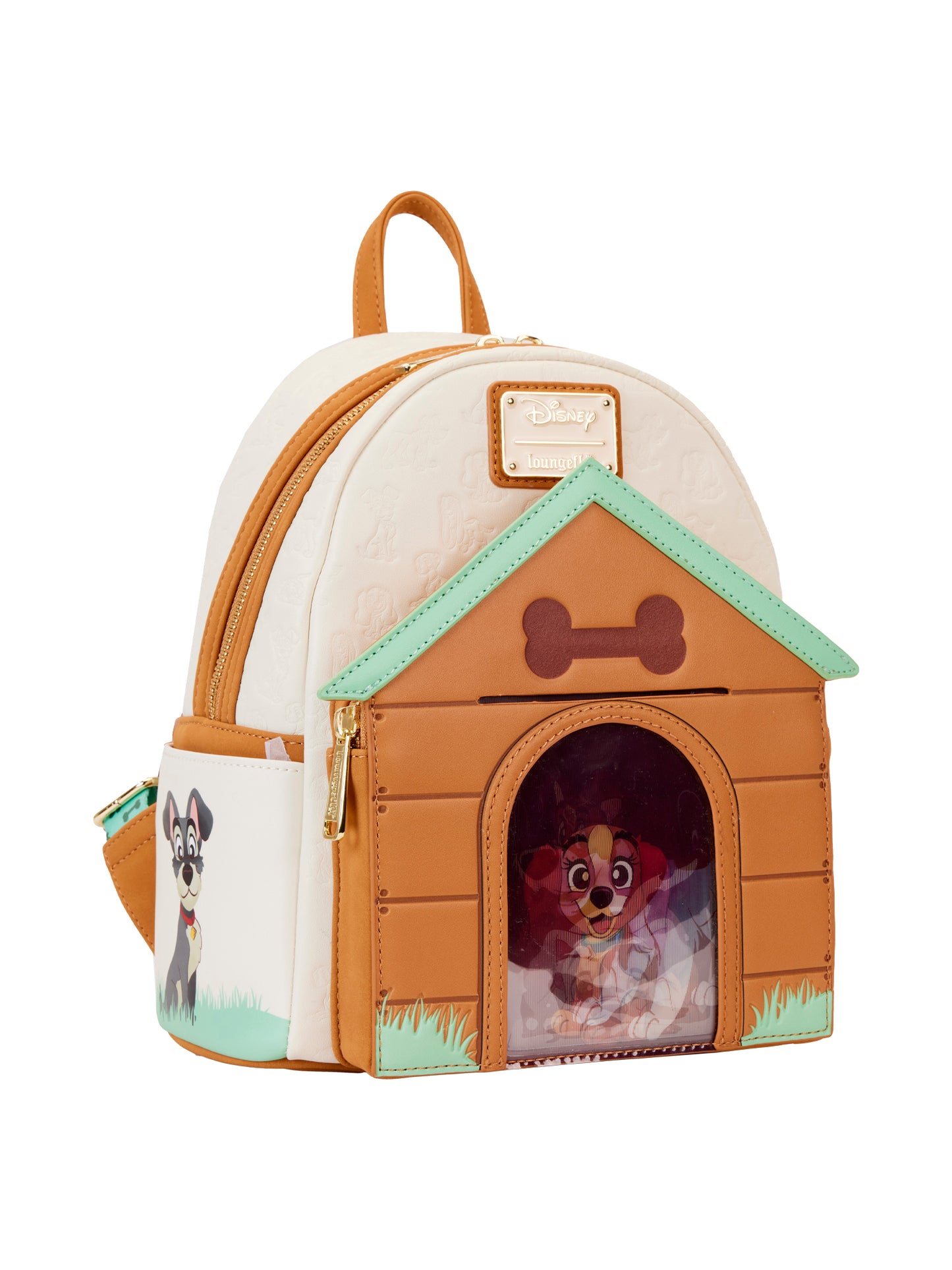 Loungefly x Disney Dogs Backpack Triple Lenticular Display Lady Tramp