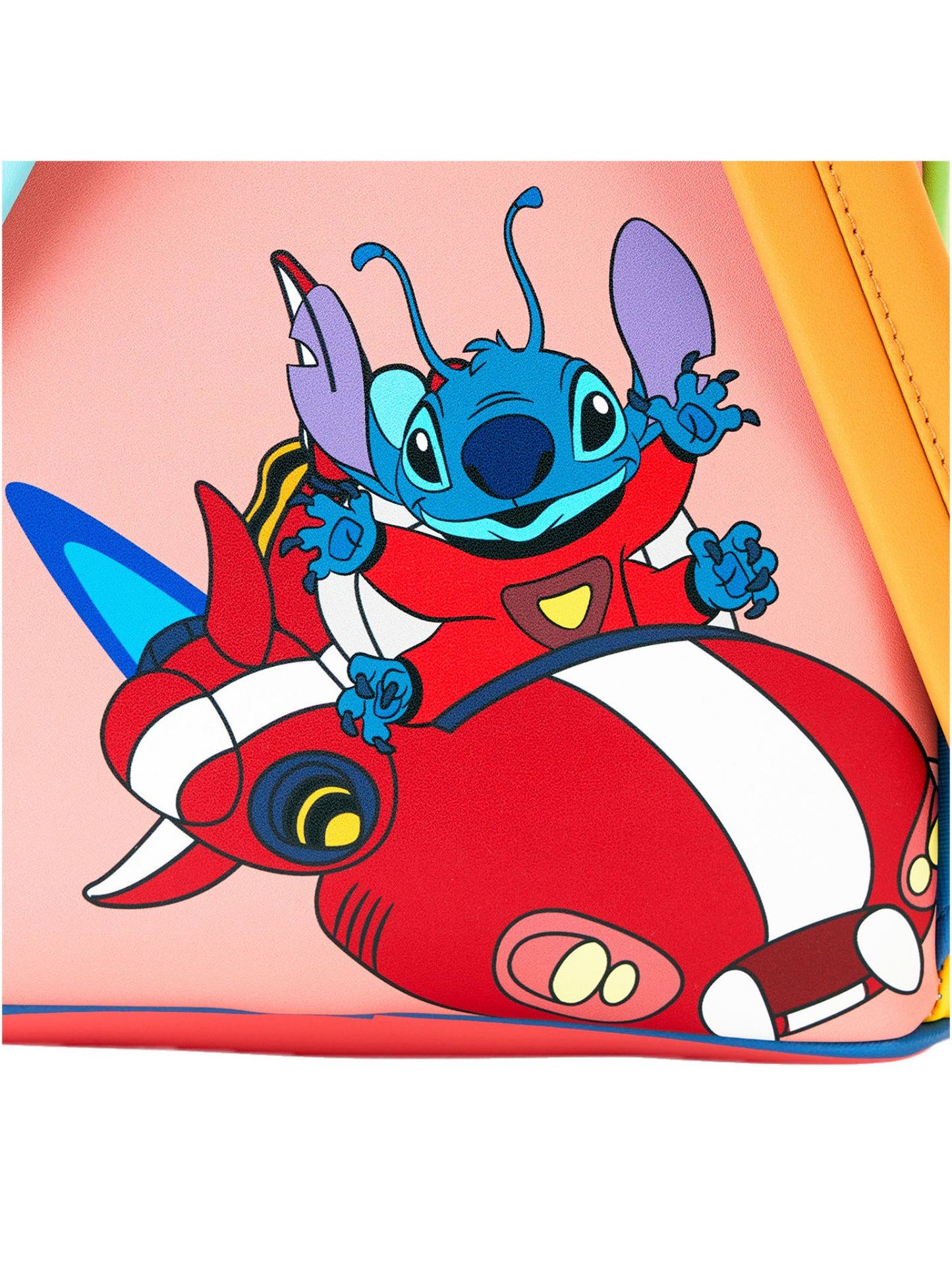 Loungefly x Disney Stitch Color Block Mini Backpack Handbag
