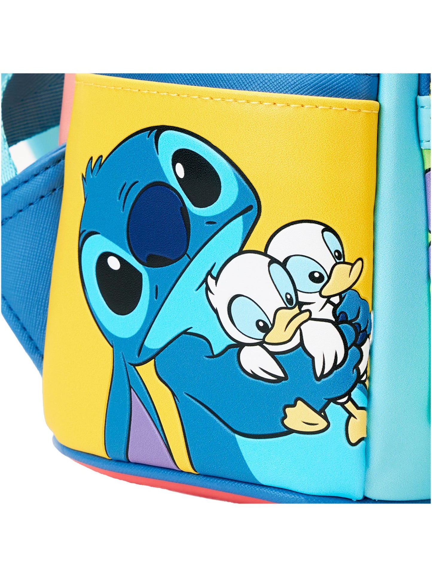 Loungefly x Disney Stitch Color Block Mini Backpack Handbag