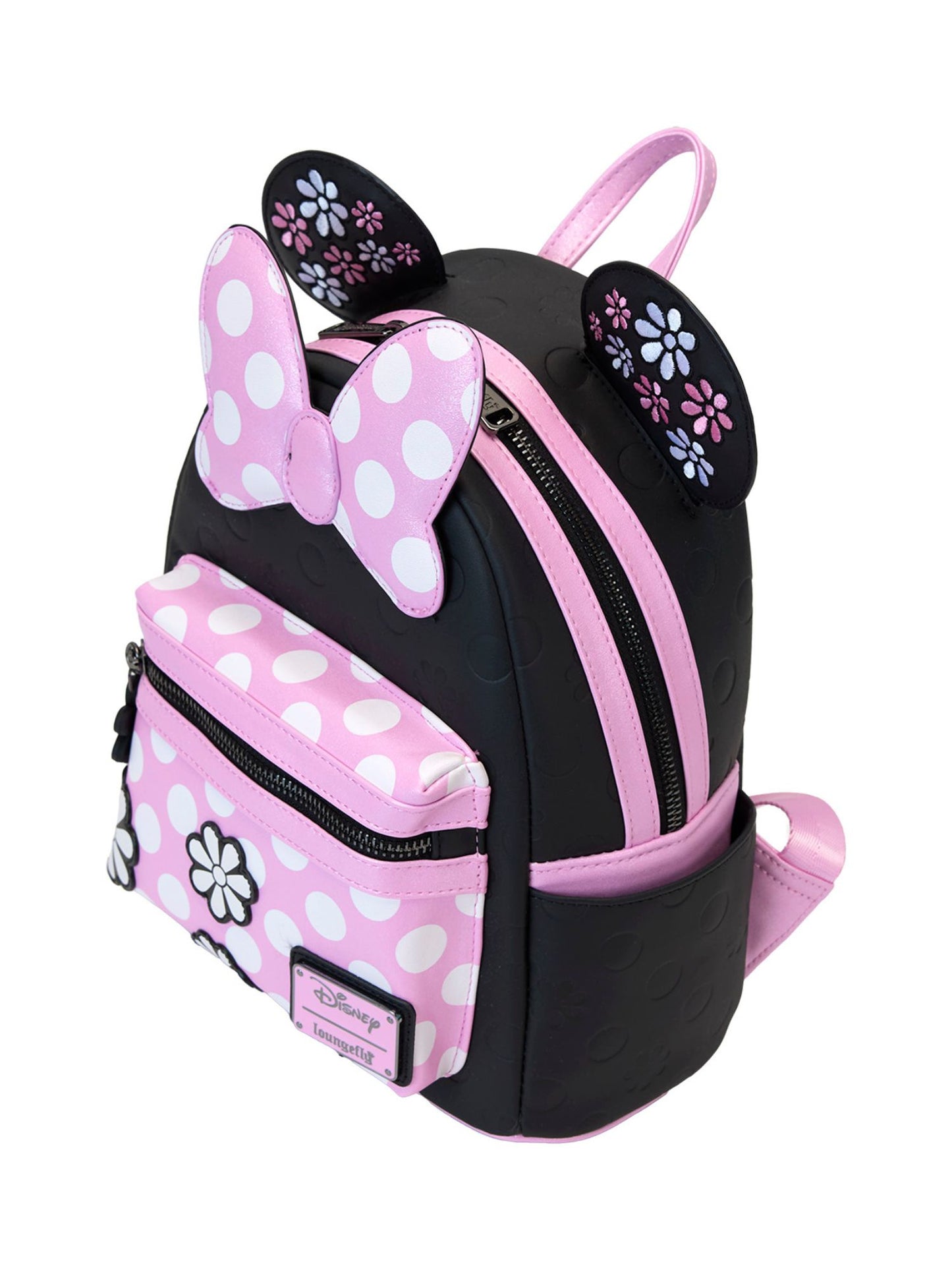 Loungefly x Disney Minnie Mouse Mini Backpack Floral Rock The Dots