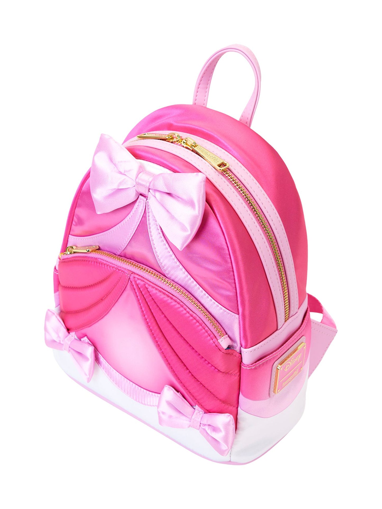 Loungefly x Disney Cinderella 75th Anniversary Pink Bow Gown Cosplay Mini Backpack