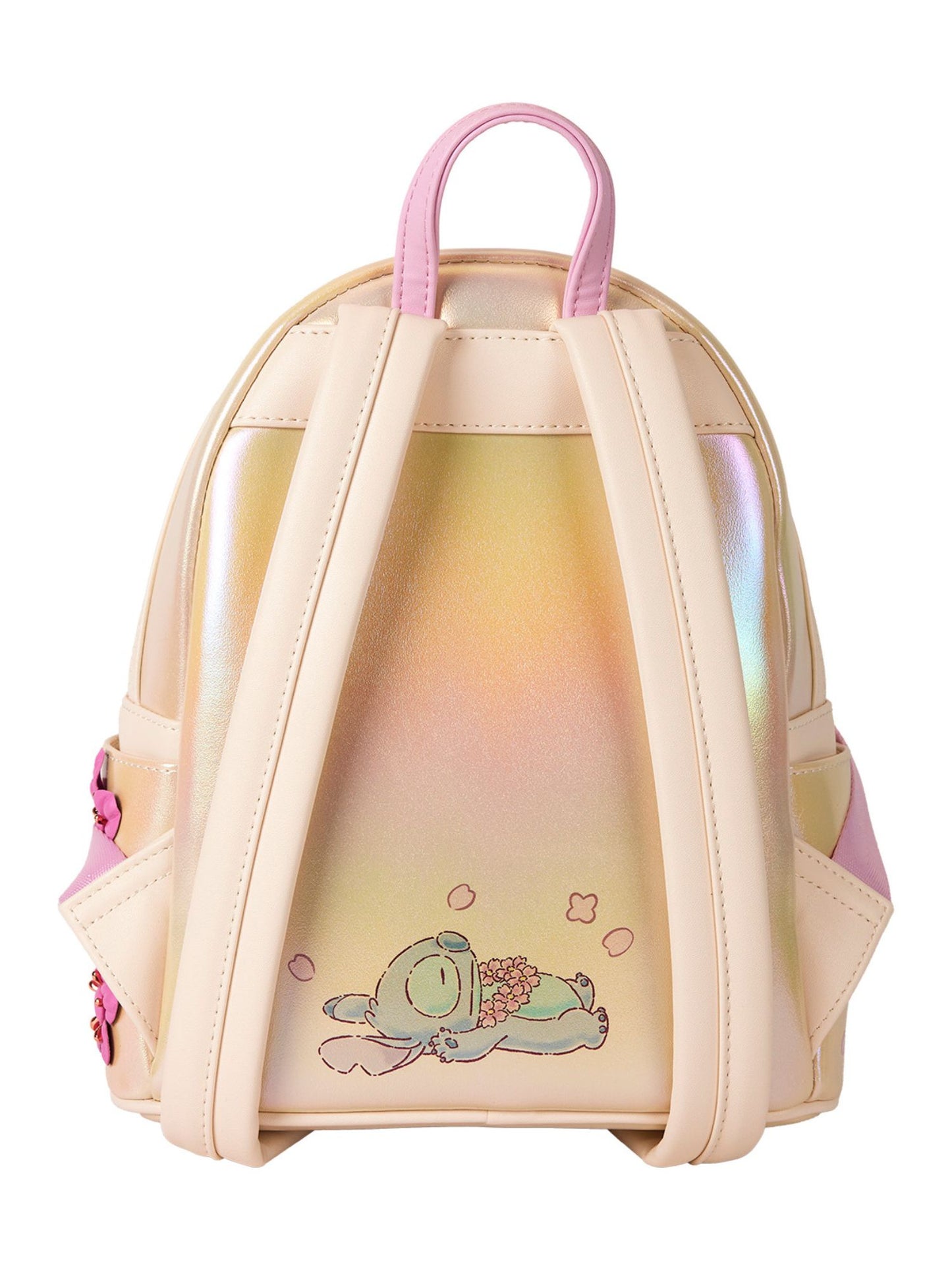 Loungefly x Disney Stitch & Angel Mini Backpack Heart Floral Love