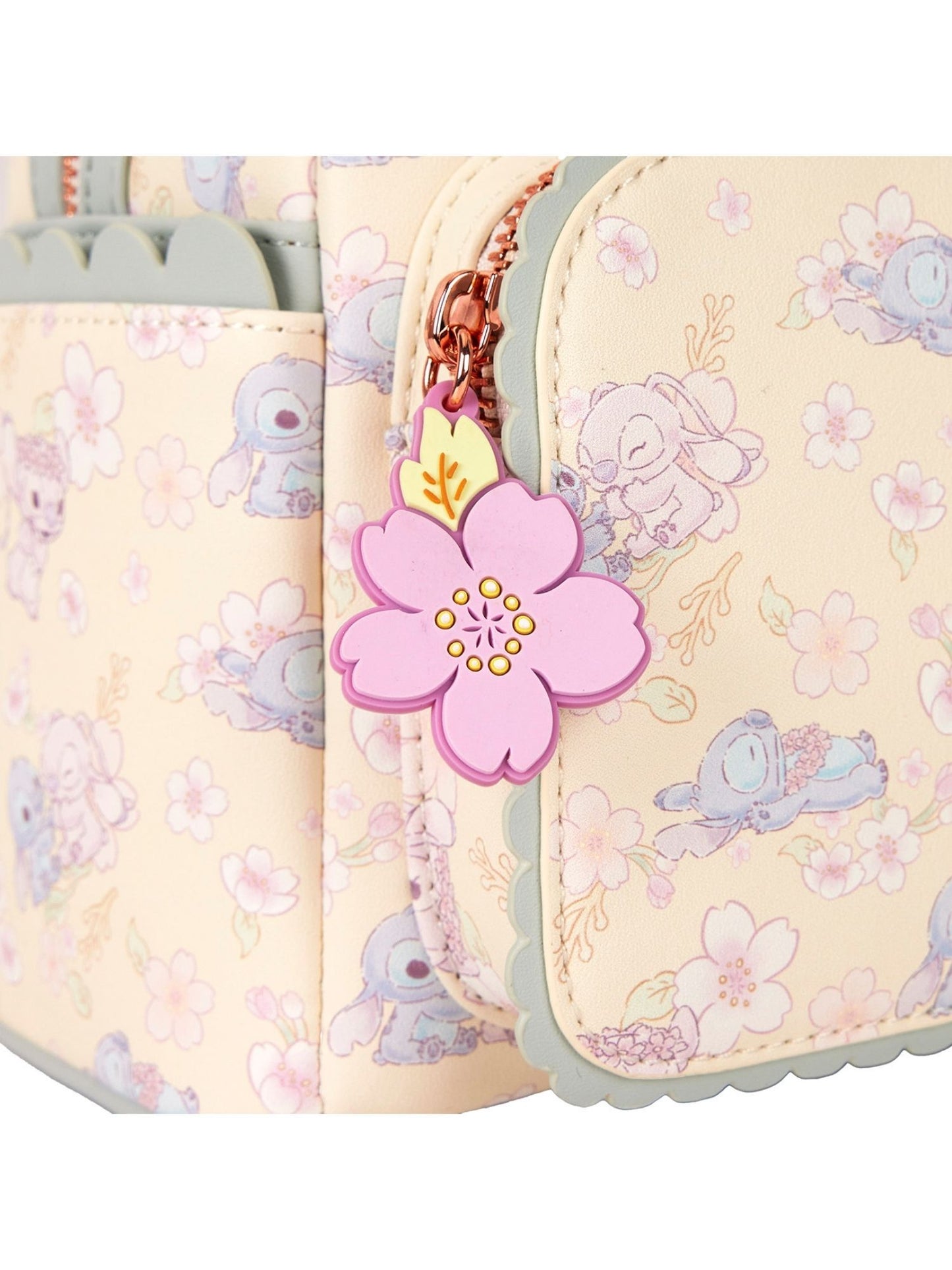 Loungefly x Disney Stitch Angel Mini Backpack Cherry Blossom All Over Print