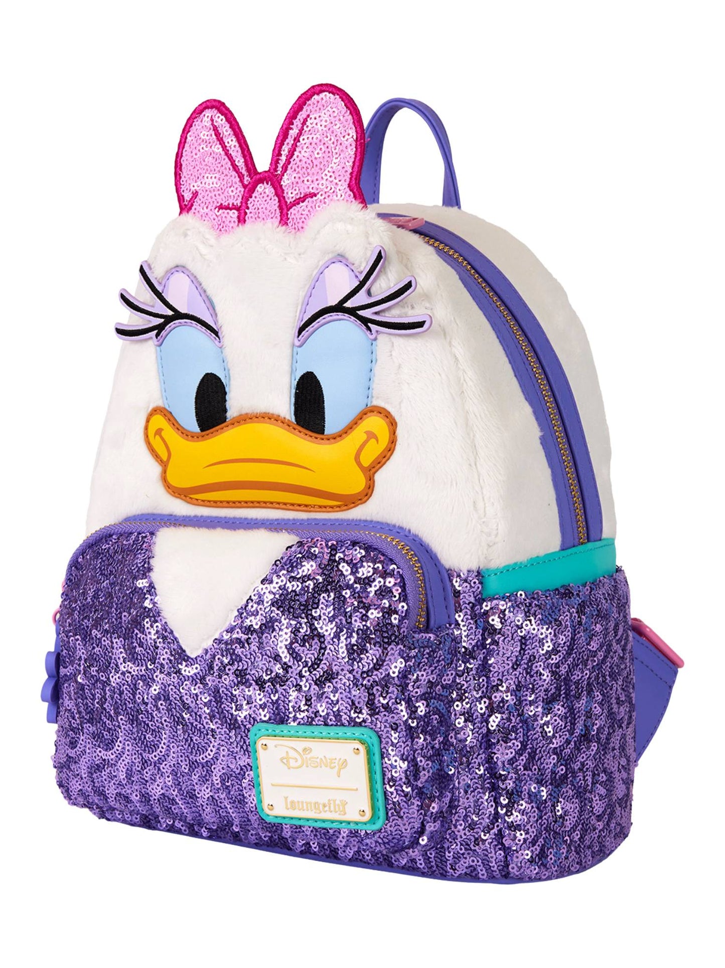 Loungefly x Disney Daisy Duck Plush Mini Backpack