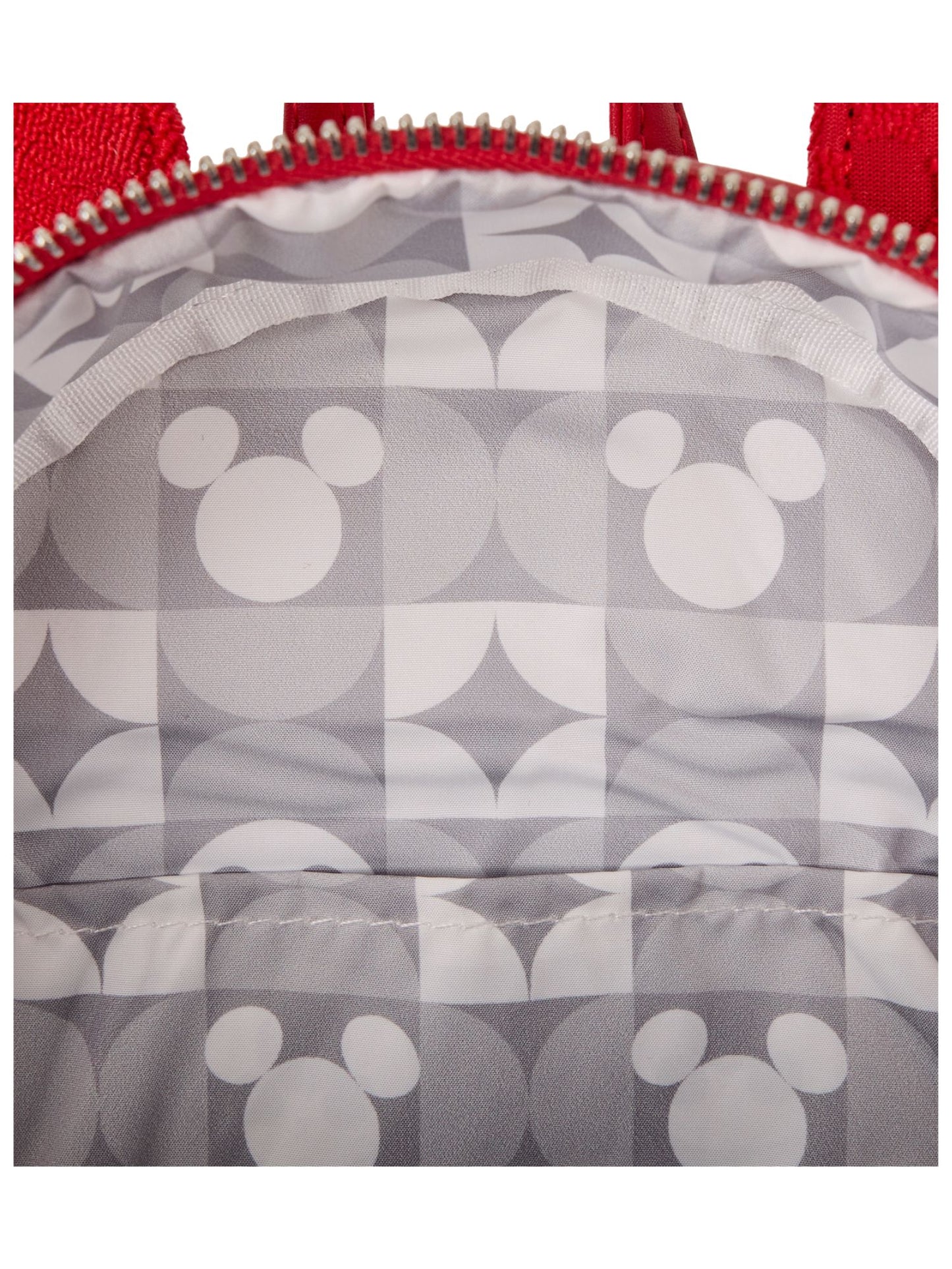 Loungefly x Disney Mickey Ears Burnout Mini Backpack Red