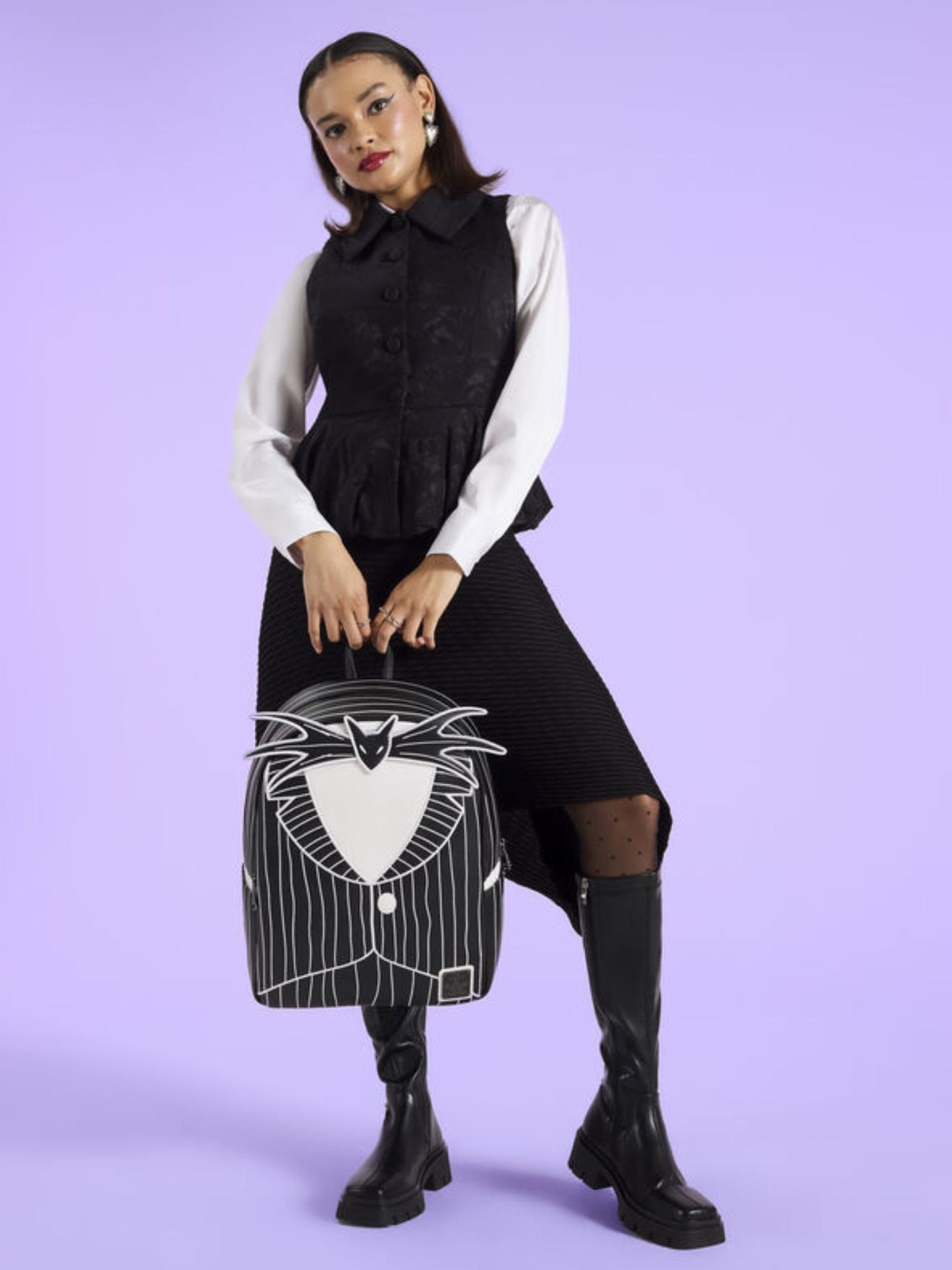 Loungefly x The Nightmare Before Christmas Jack Skellington Cosplay Full-Size Glow Backpack