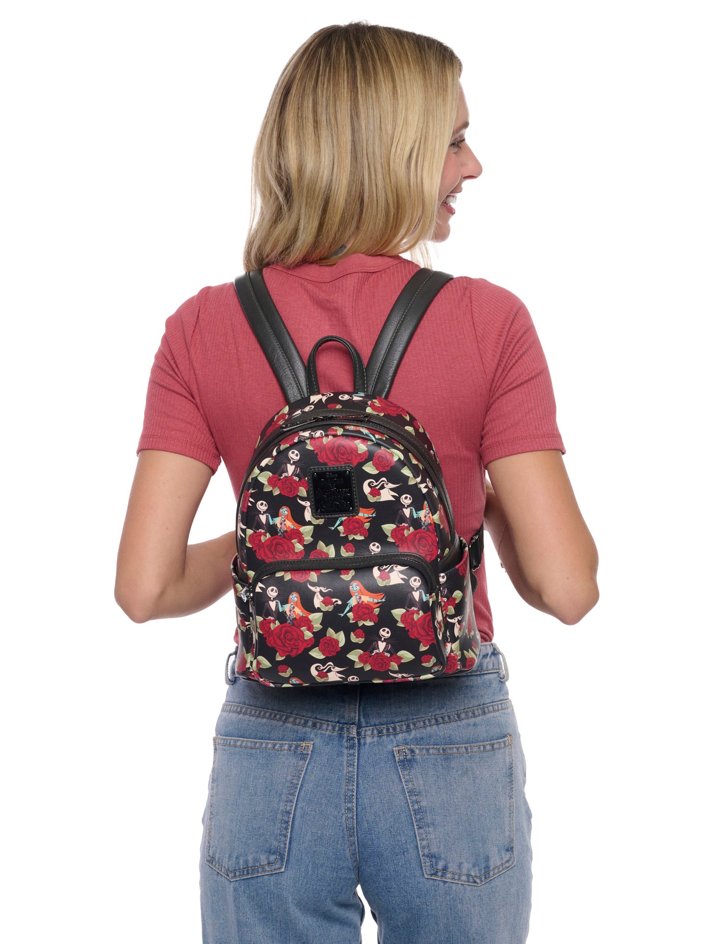 Loungefly x The Nightmare Before Christmas Jack Skellington Floral Mini Backpack