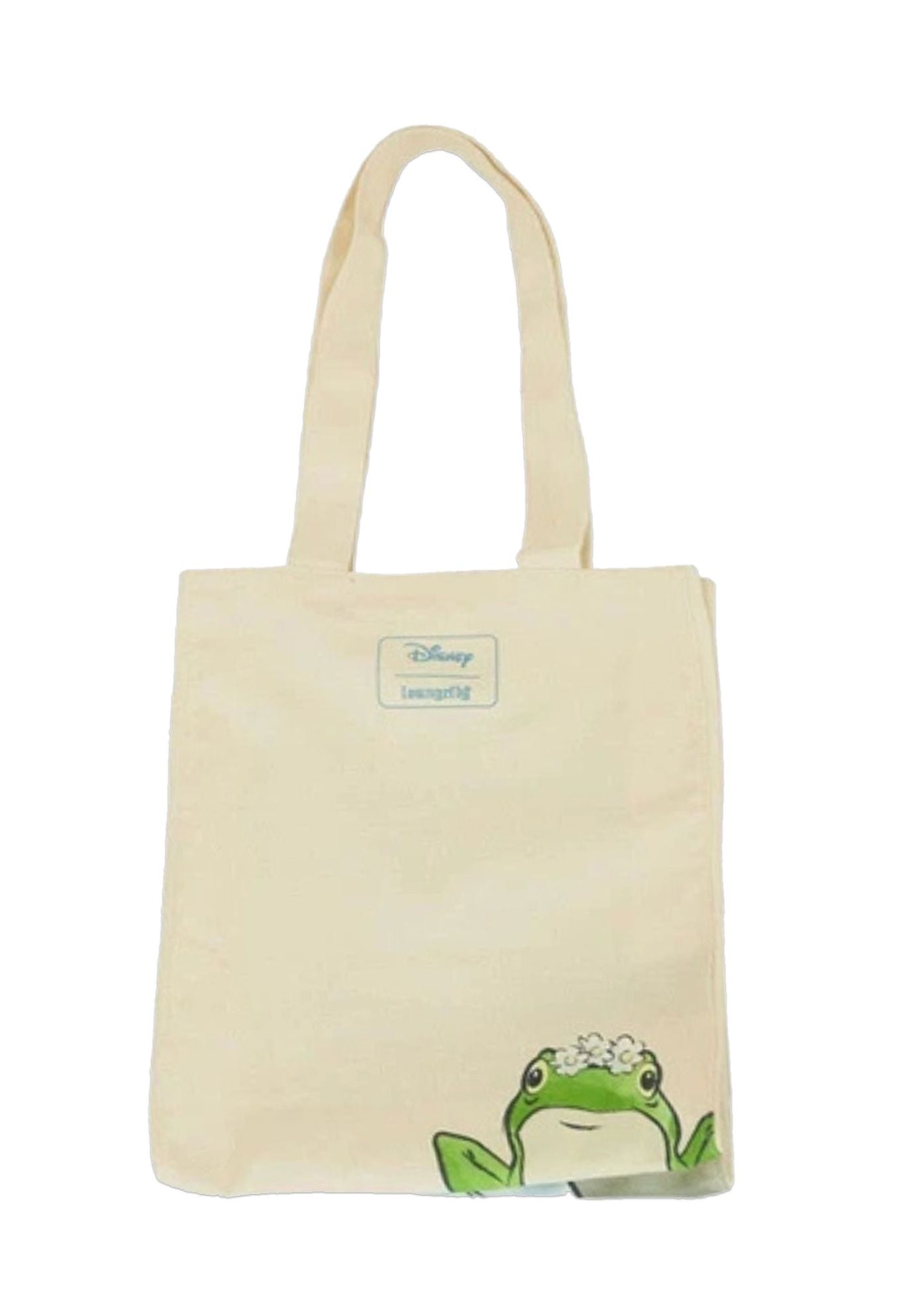Loungefly x Disney Stitch w/ Frog & Ducks Springtime Canvas Tote Bag