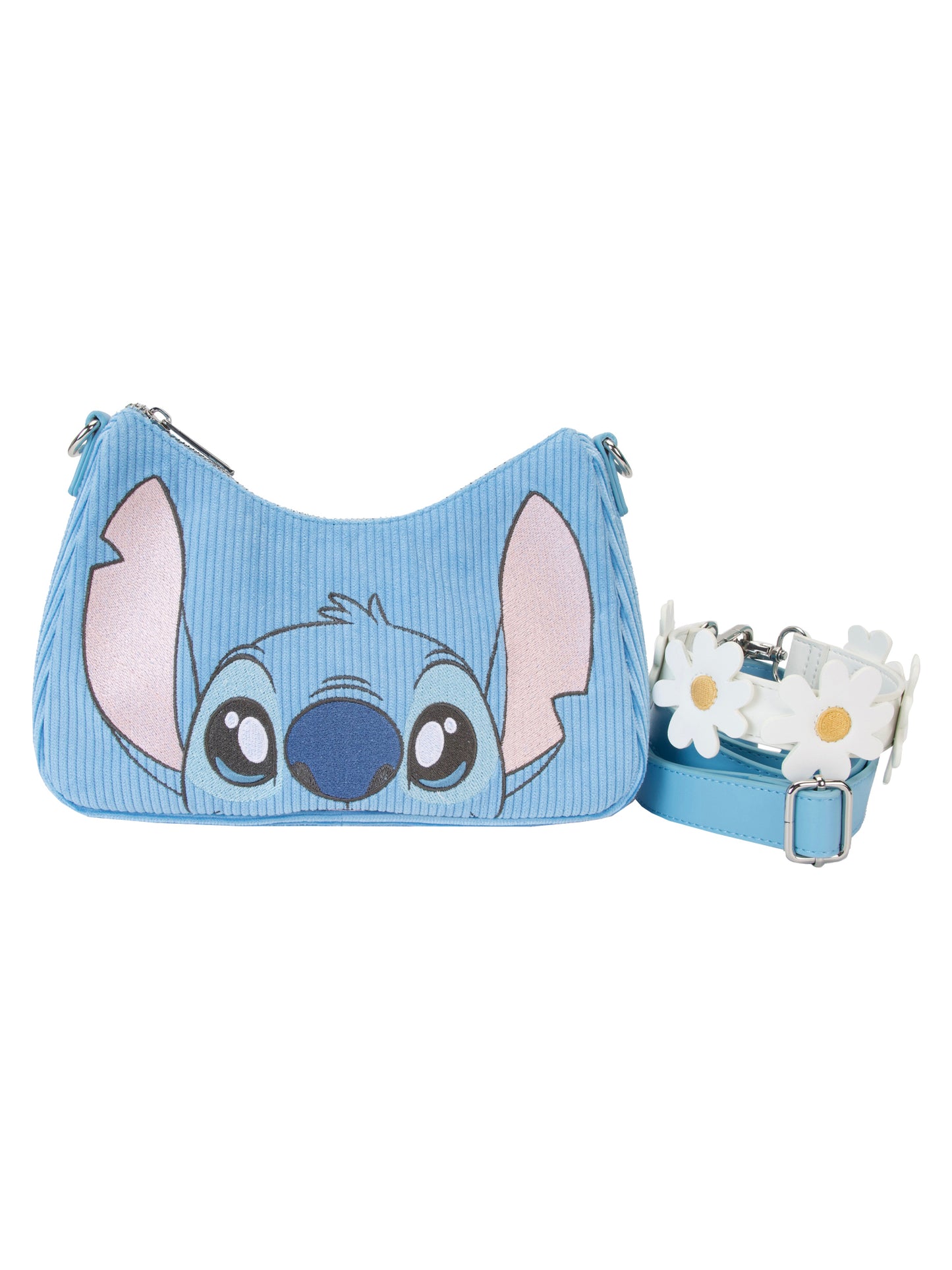 Loungefly x Disney Stitch Springtime Corduroy Crossbody Bag Purse