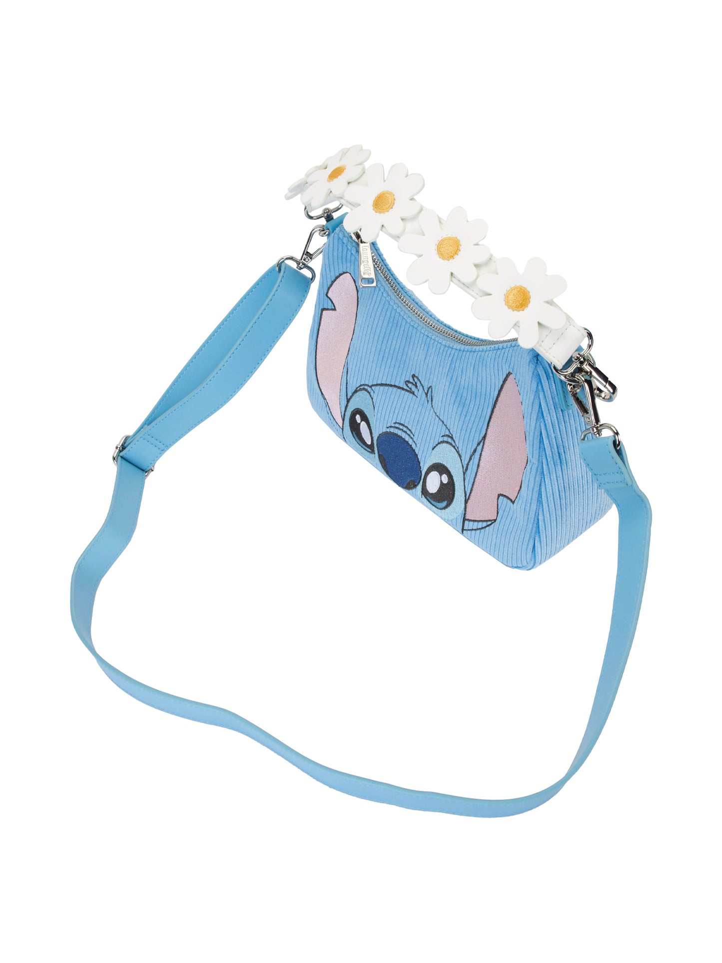 Loungefly x Disney Stitch Springtime Corduroy Crossbody Bag Purse