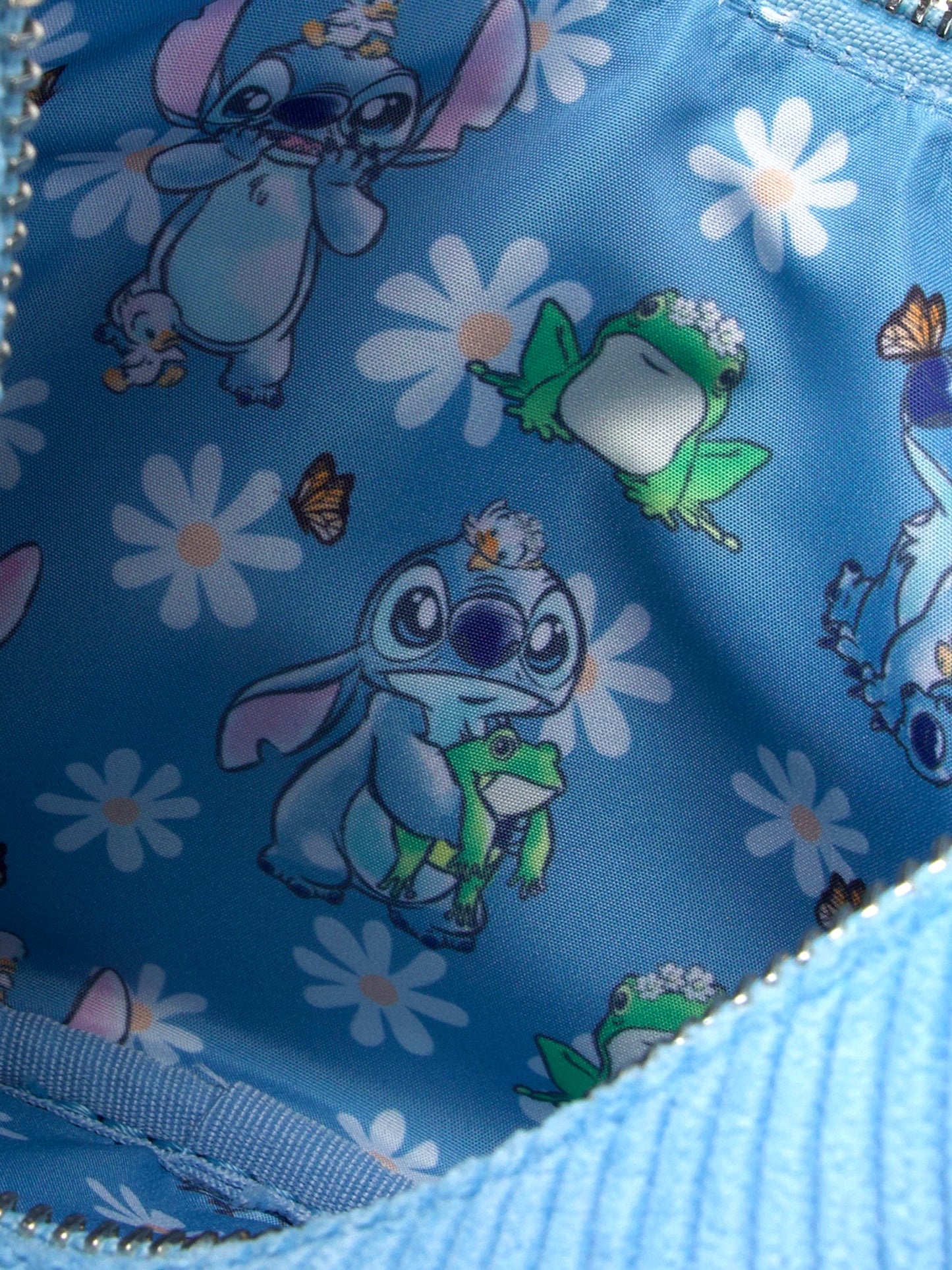 Loungefly x Disney Stitch Springtime Corduroy Crossbody Bag Purse
