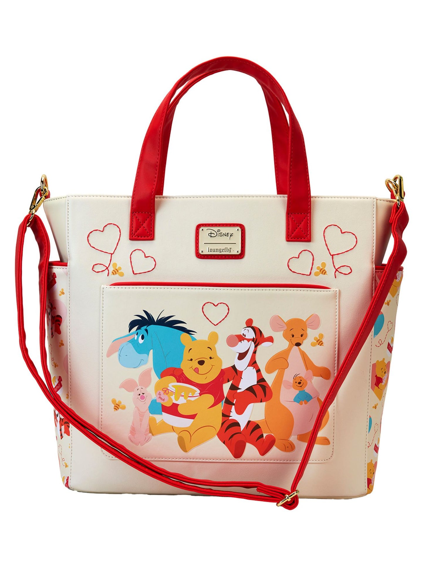 Loungefly x Disney Winnie The Pooh & Friends Convertible Backpack & Tote Bag
