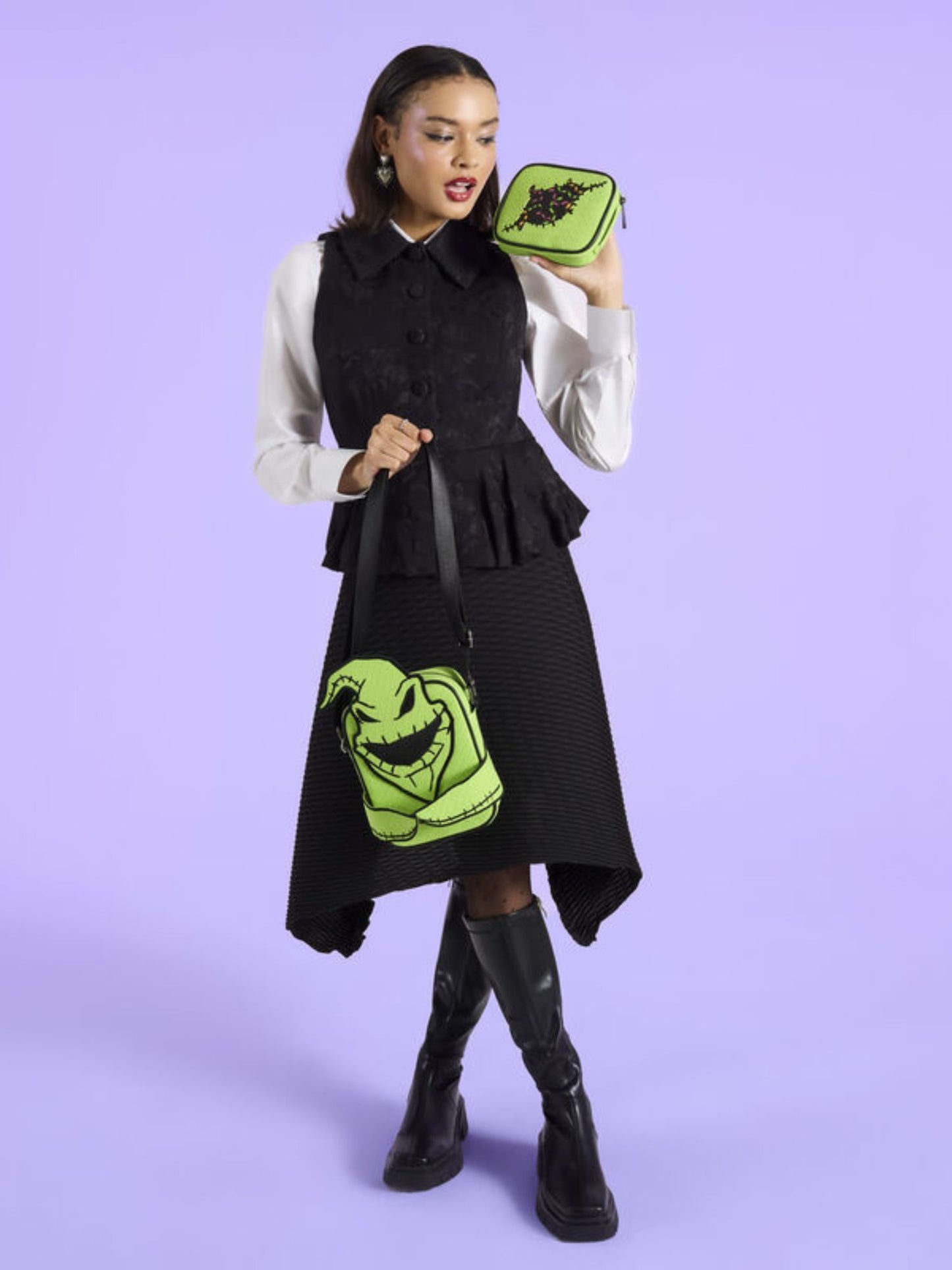 Loungefly x Disney Nightmare Before Christmas Oogie Boogie Crossbuddies Bag