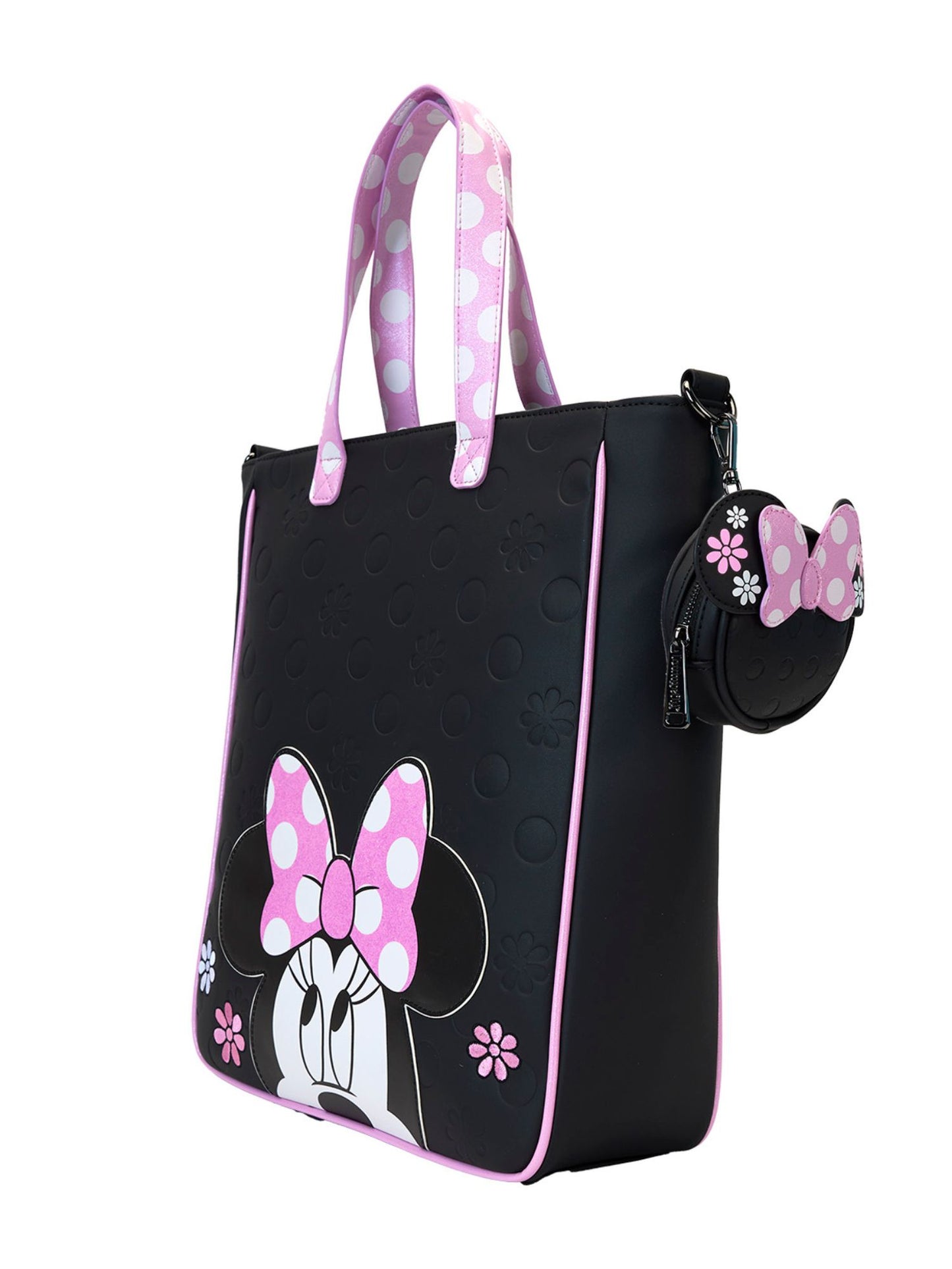 Loungefly x Disney Minnie Mouse Tote Bag With Coin Bag Rock The Dots