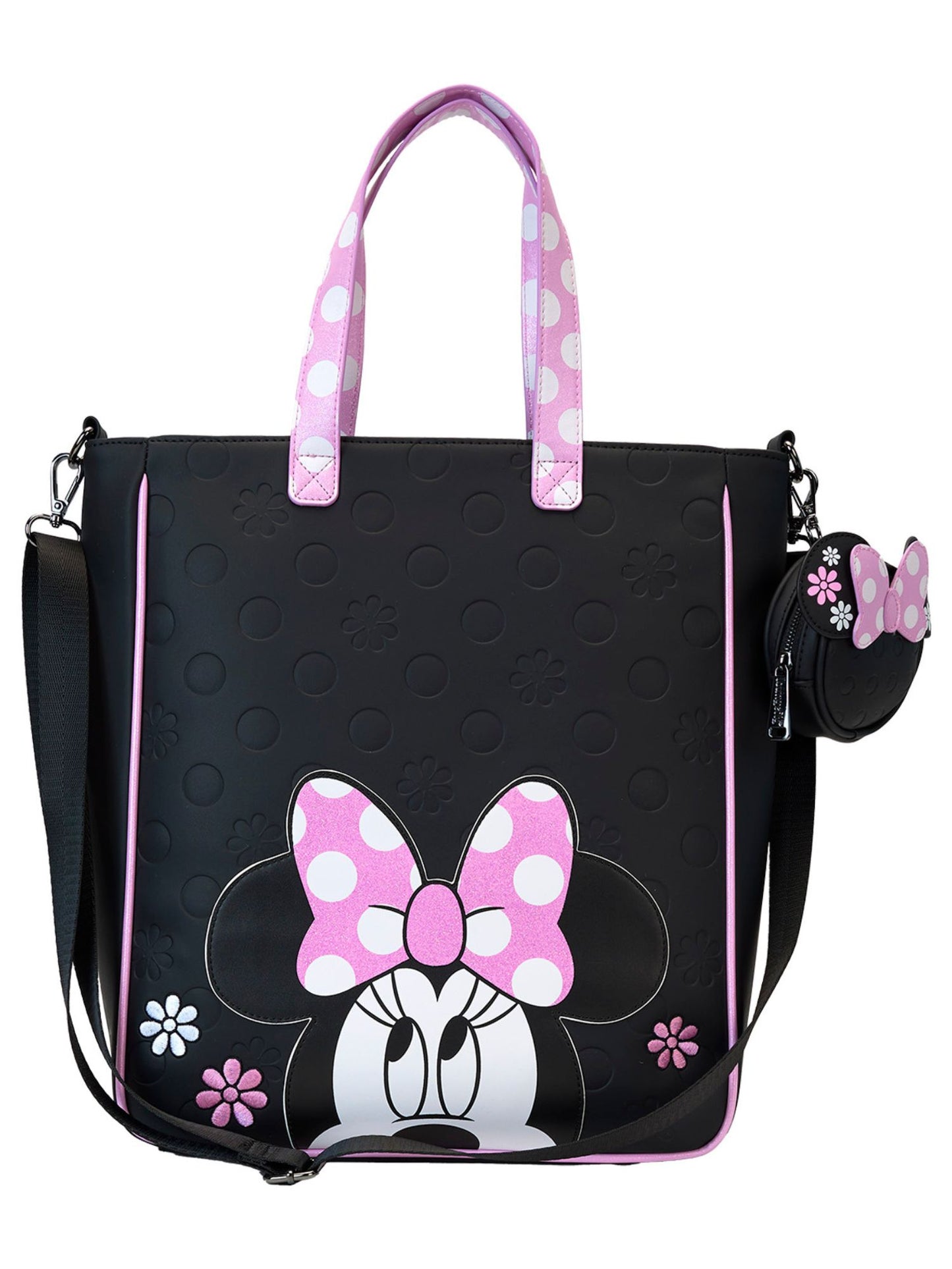 Loungefly x Disney Minnie Mouse Tote Bag With Coin Bag Rock The Dots