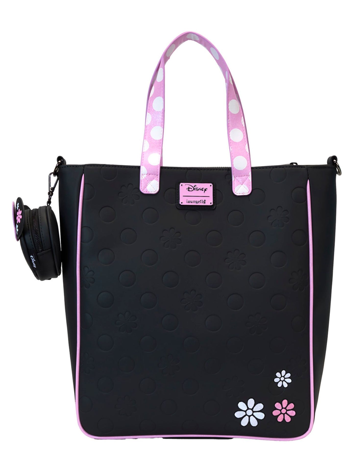 Loungefly x Disney Minnie Mouse Tote Bag With Coin Bag Rock The Dots