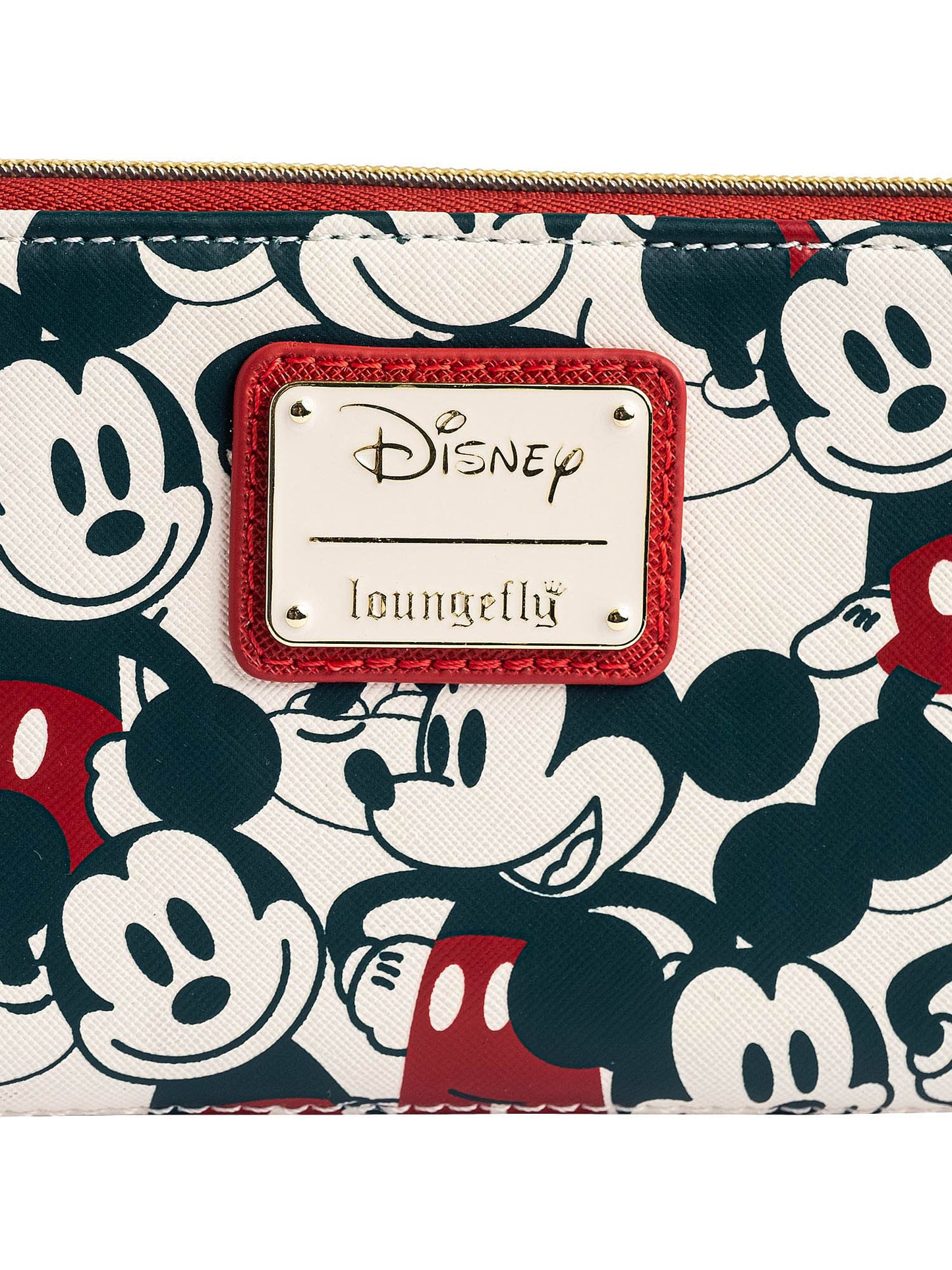 Loungefly x Disney Mickey & Minnie Mouse Zip Around Wallet Navy Red