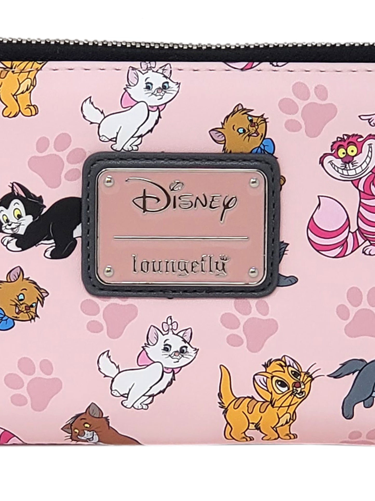 Loungefly x Disney Women's Zip Around Wallet Cats Cheshire Duchess