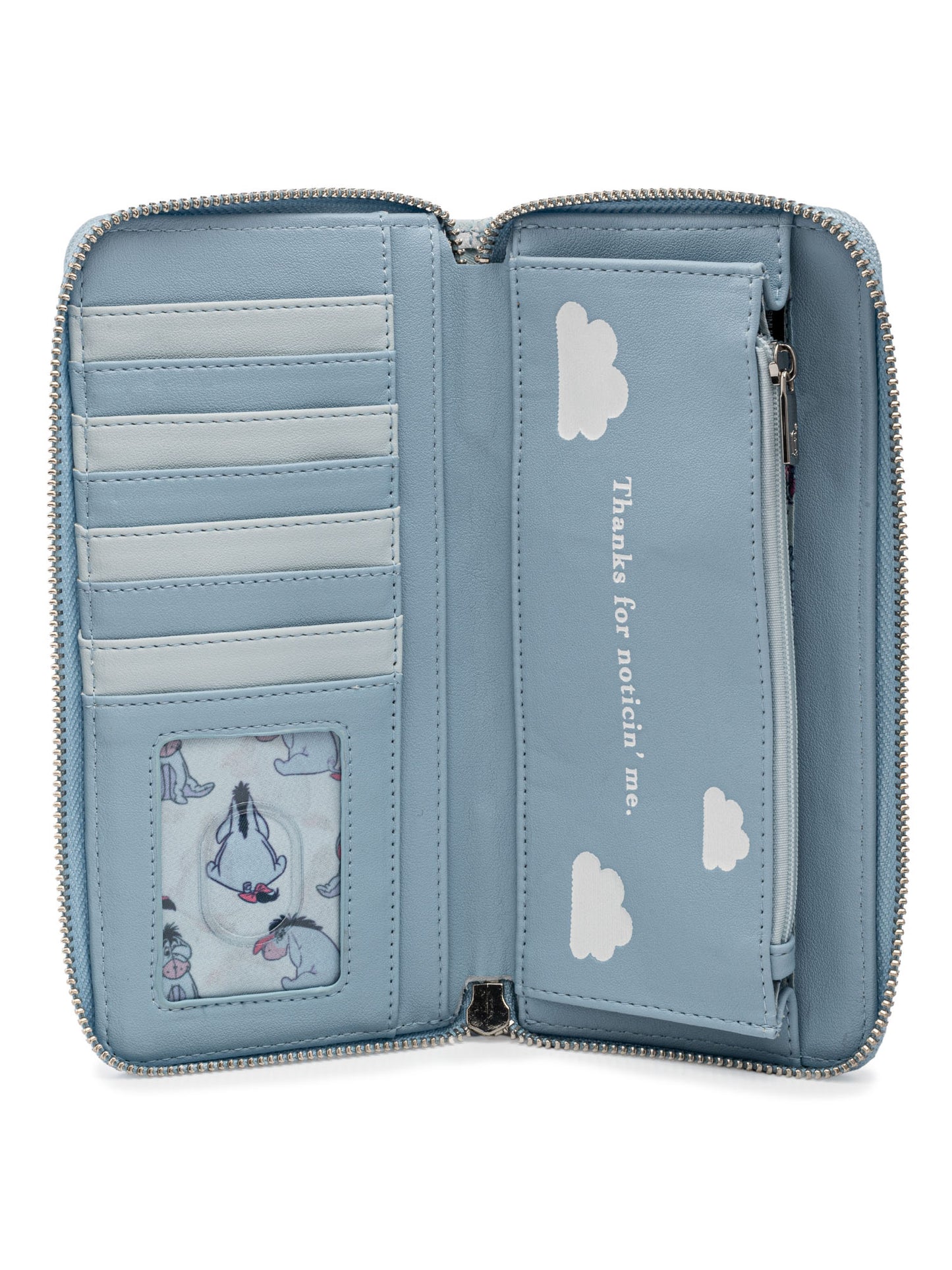 Loungefly x Disney Eeyore Women's Zip Around Wallet All-Over Print