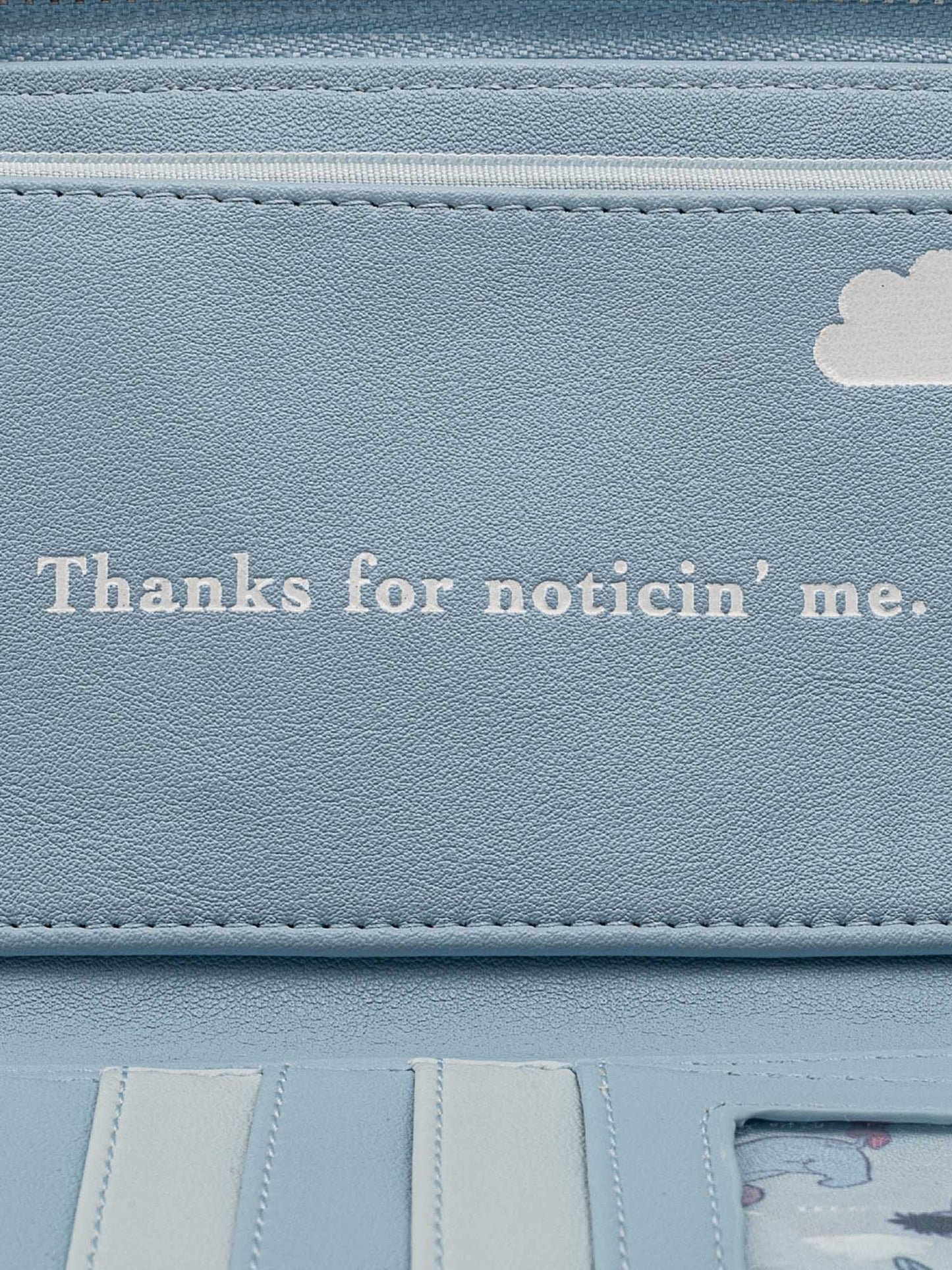 Loungefly x Disney Eeyore Women's Zip Around Wallet All-Over Print