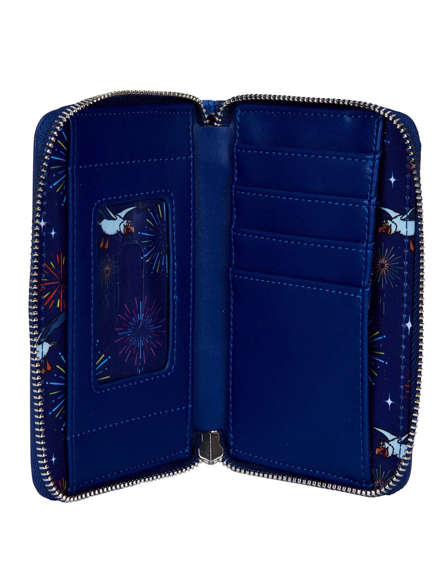 Loungefly x Disney Zip Around Wallet Ariel Flounder Sebastian Fireworks