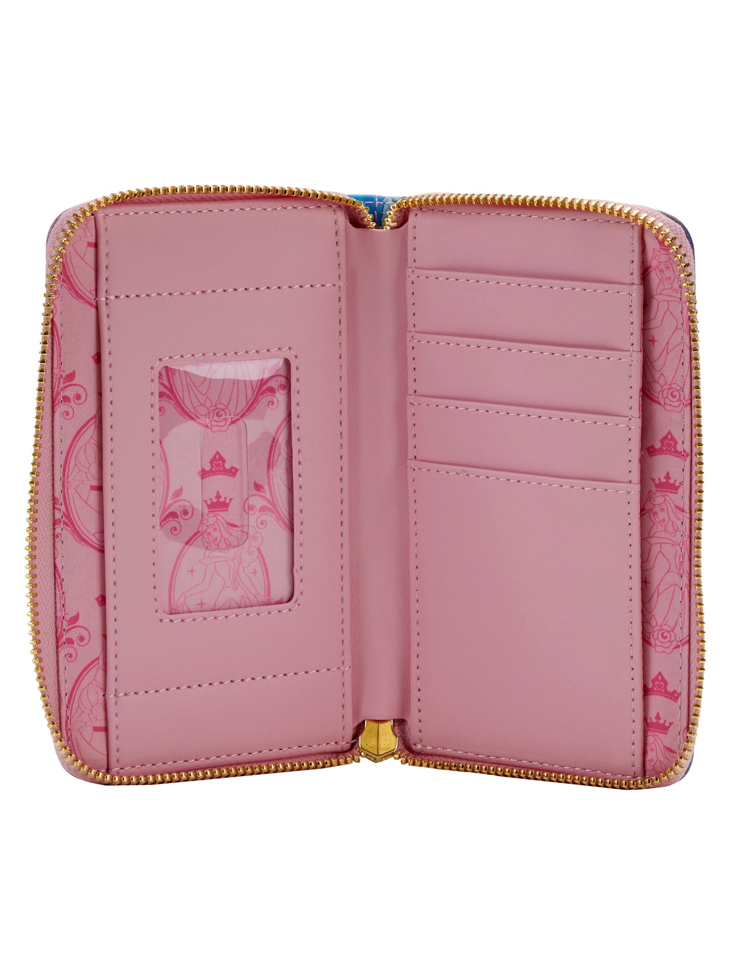 Loungefly x Disney Women's Zip Around Wallet Sleeping Beauty Aurora Maleficent