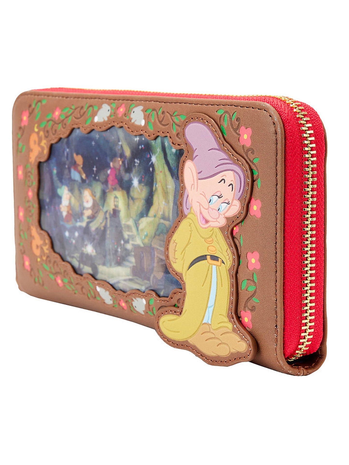Loungefly x Disney Snow White Princess Lenticular Zip Around Wallet Wristlet
