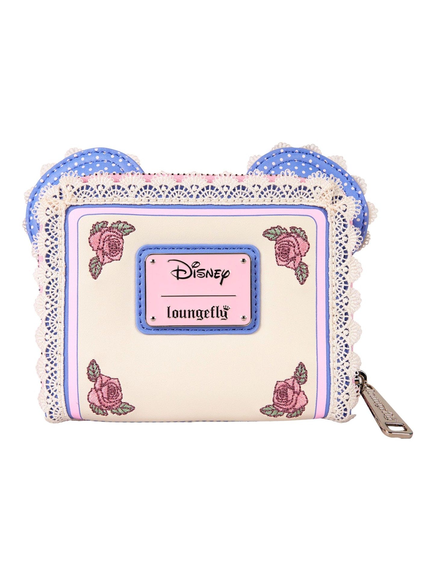 Loungefly x Disney Minnie Mouse Floral and Lace Zip Around Wallet