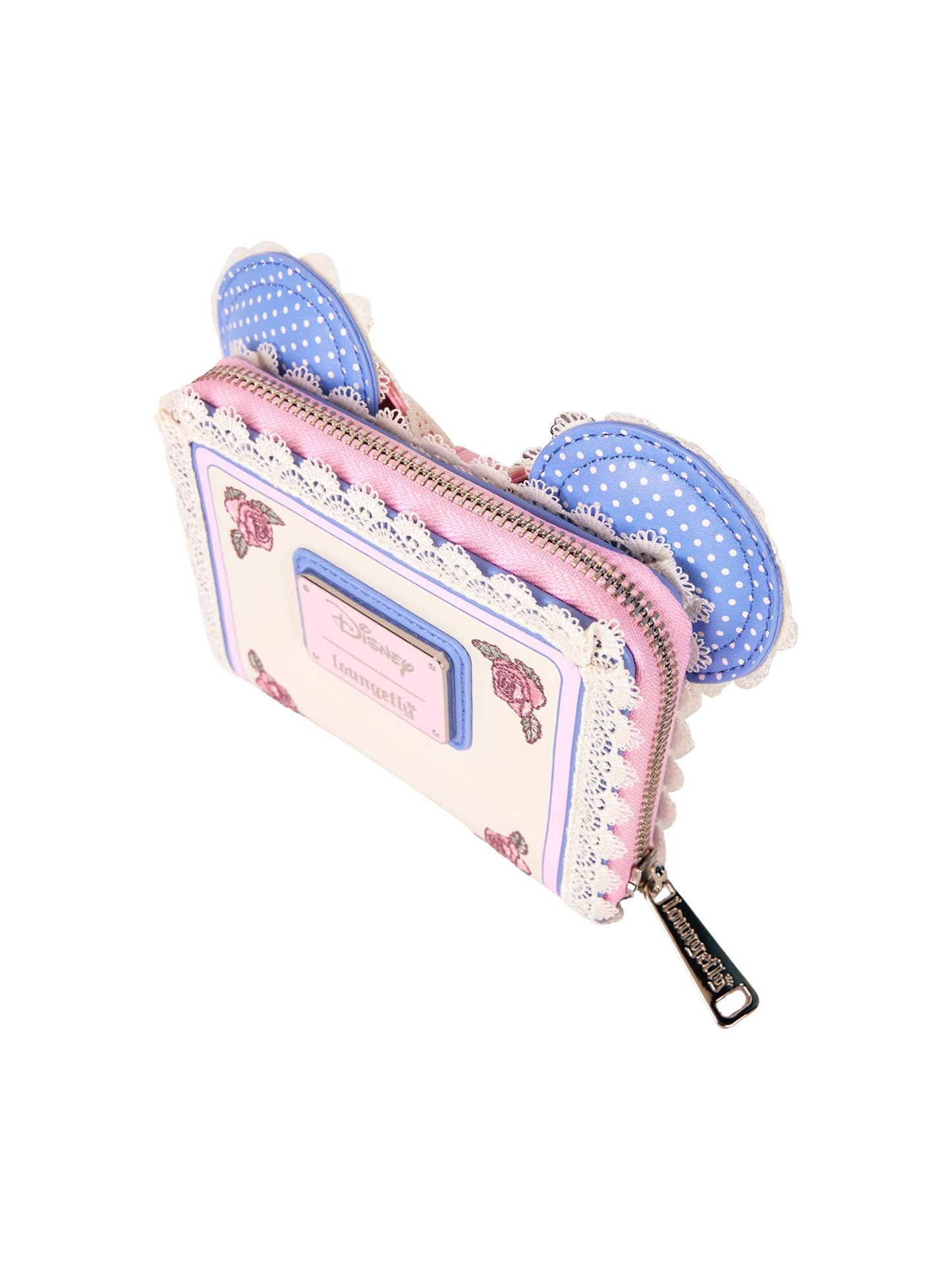 Loungefly x Disney Minnie Mouse Floral and Lace Zip Around Wallet