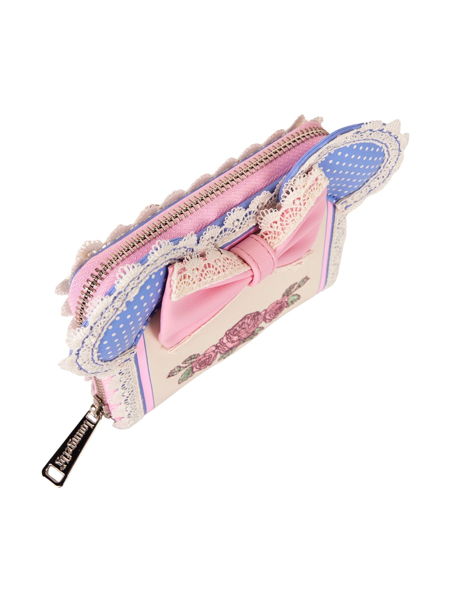 Loungefly x Disney Minnie Mouse Floral and Lace Zip Around Wallet