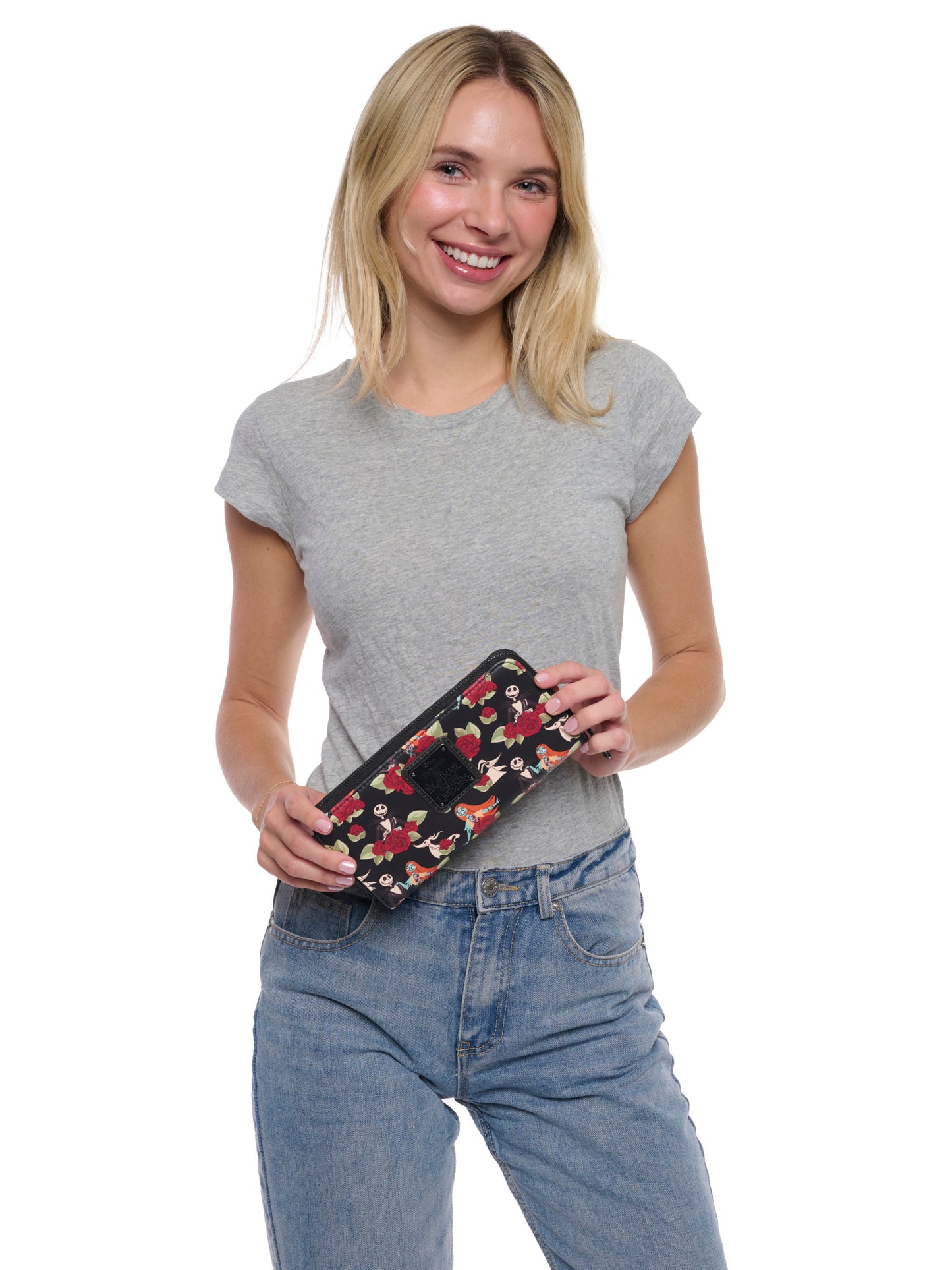 Loungefly x The Nightmare Before Christmas Jack Skellington Floral Zip Wallet