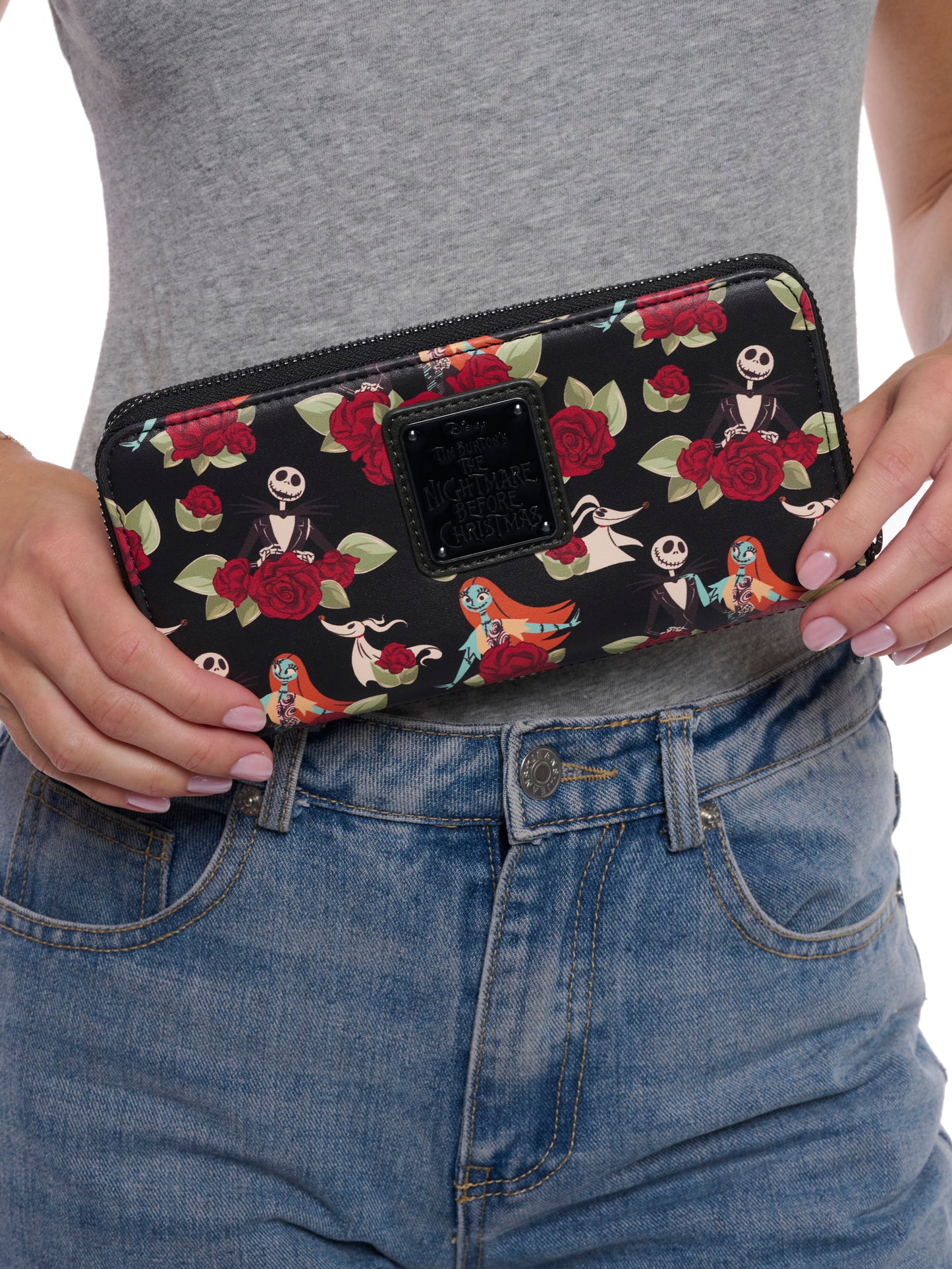 Loungefly x The Nightmare Before Christmas Jack Skellington Floral Zip Wallet