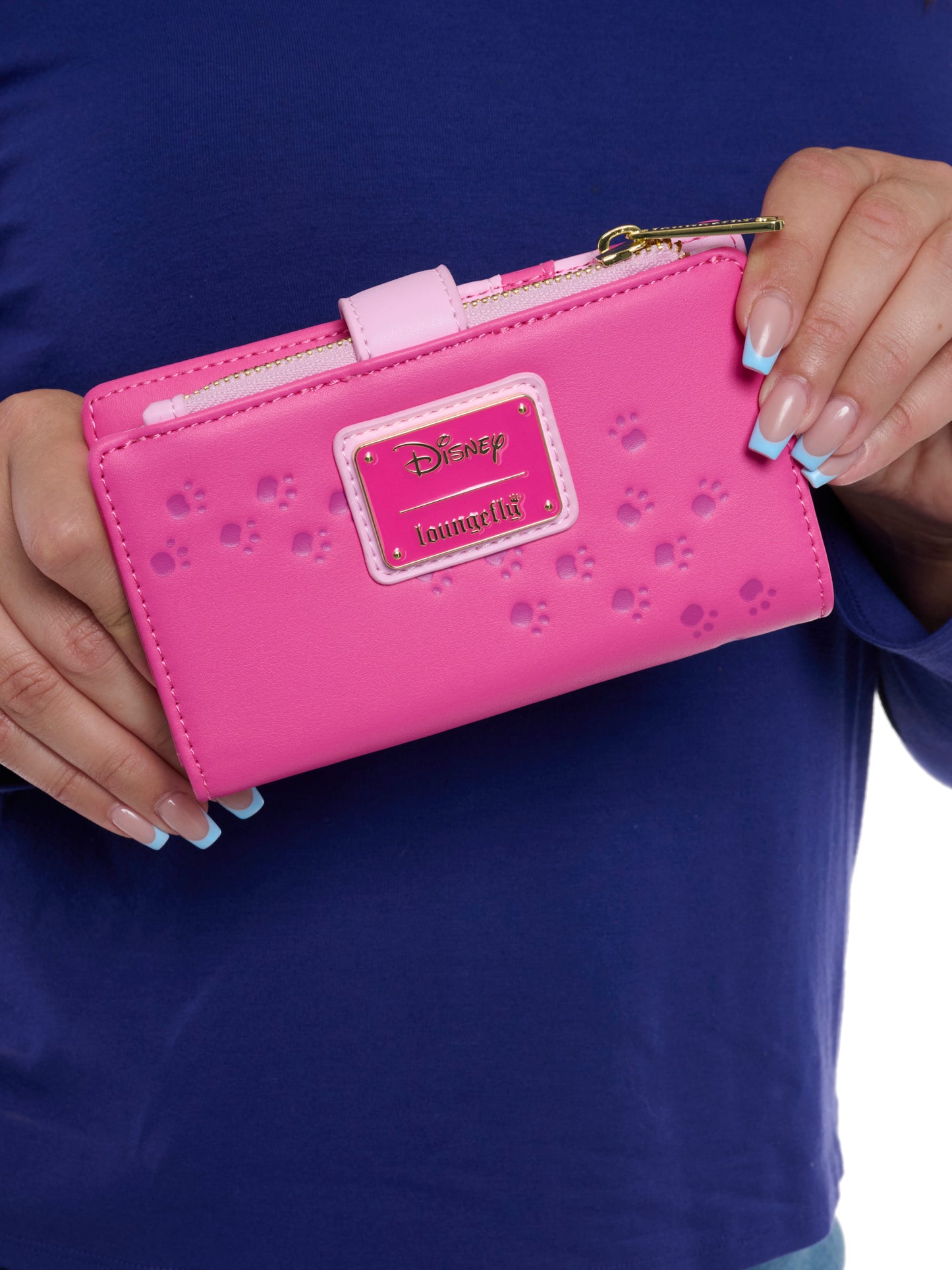 Loungefly x Disney Cheshire Cat Snap Wallet Alice in Wonderland Pink