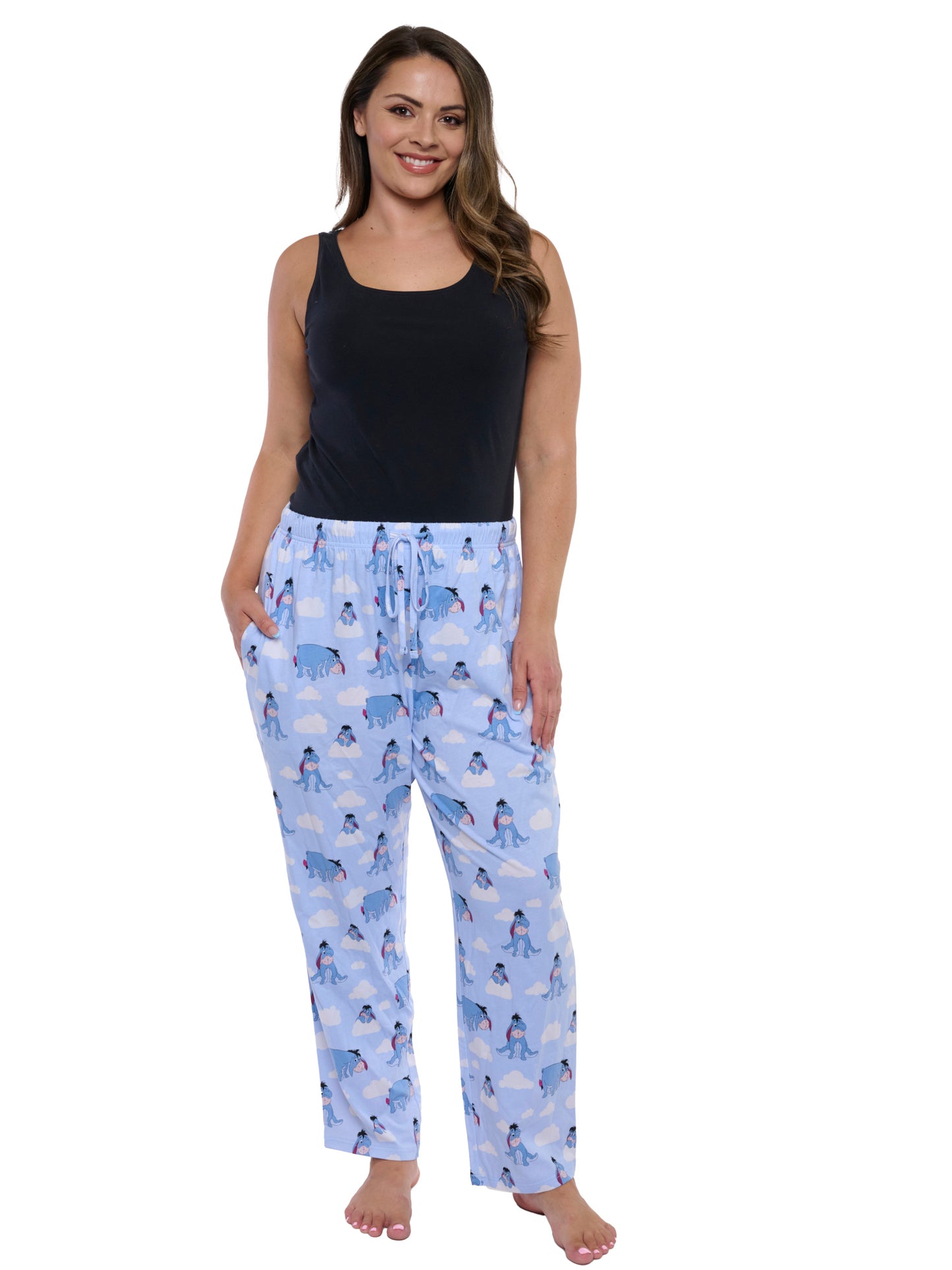 Winnie The Pooh Eeyore Pajama Pants Sleepwear Loungewear Womens & Women's Plus