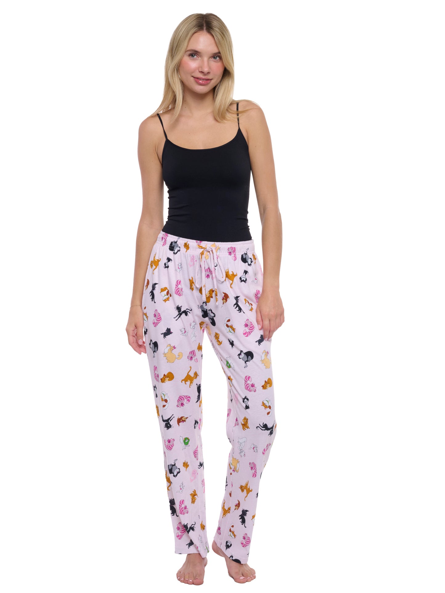 Womens & Women's Plus Size Disney Cats Pajama Pants Loungewear Pink