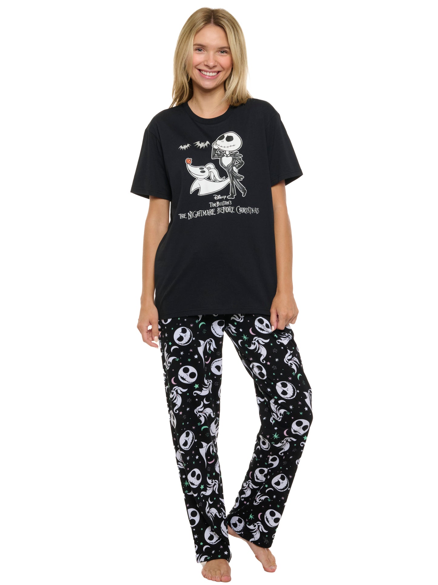 Women's & Women's Plus Nightmare Before Christmas T-Shirt & Pants Loungewear Set