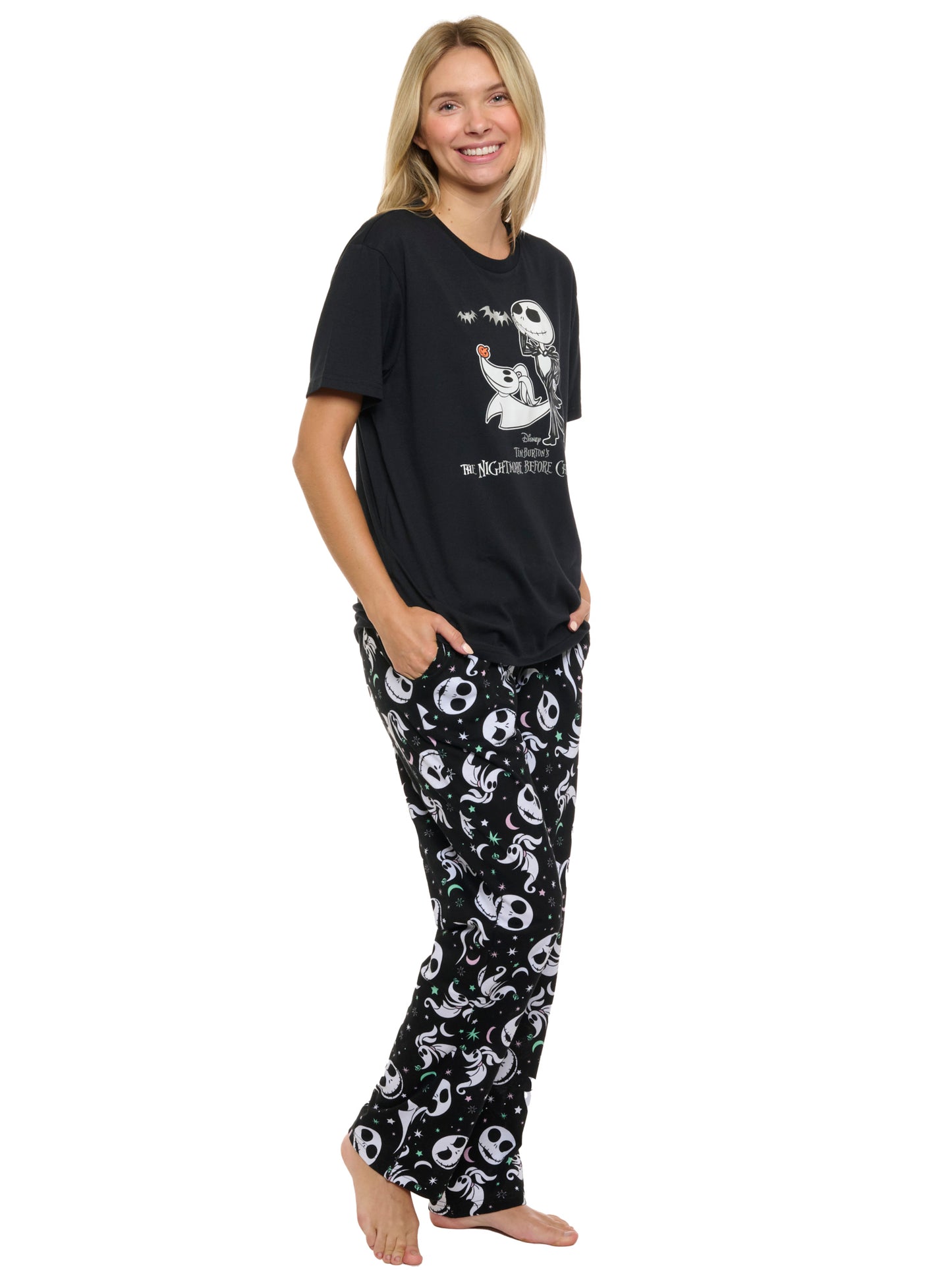 Women's & Women's Plus Nightmare Before Christmas T-Shirt & Pants Loungewear Set
