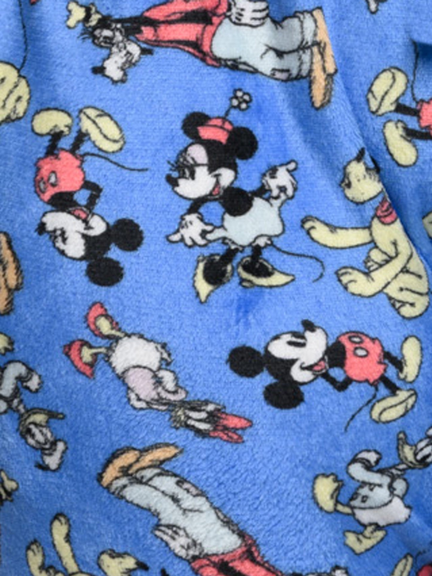 Disney Mickey Mouse & Friends Lounge Pajama Pants Plush Womens Plus Size Blue
